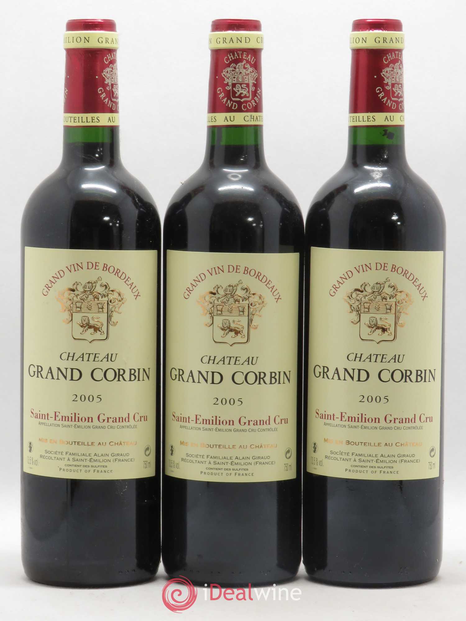 Château Grand Corbin Grand Cru Classé 2005 - Lot de 6 bouteilles - 2