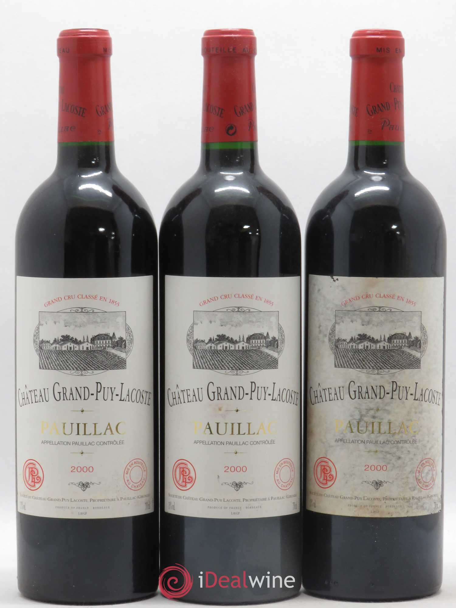 Château Grand Puy Lacoste 5ème Grand Cru Classé 2000 - Lot de 12 bouteilles - 2