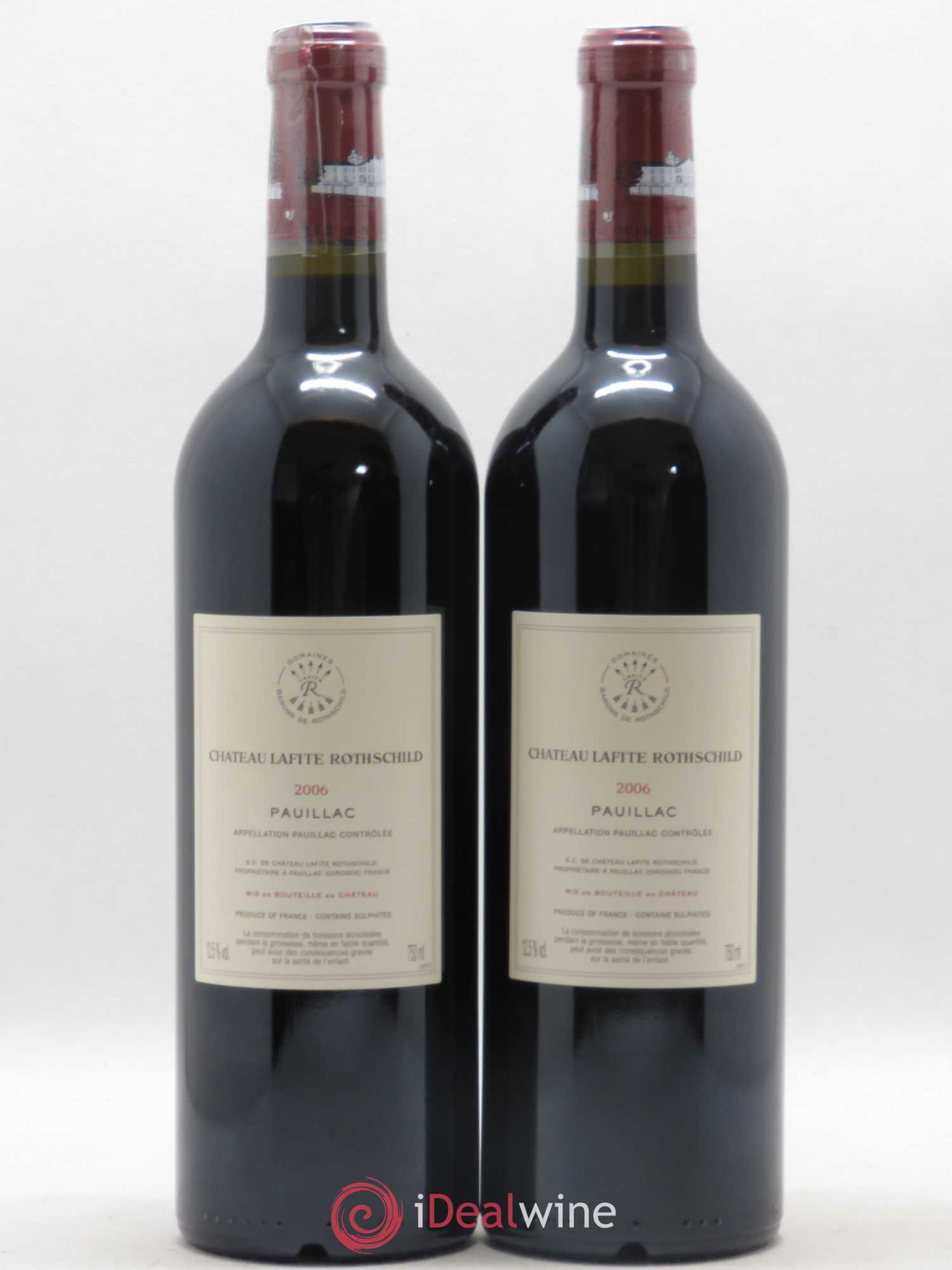 Château Lafite Rothschild 1er Grand Cru Classé 2006 - Posten von 2 Flaschen - 1