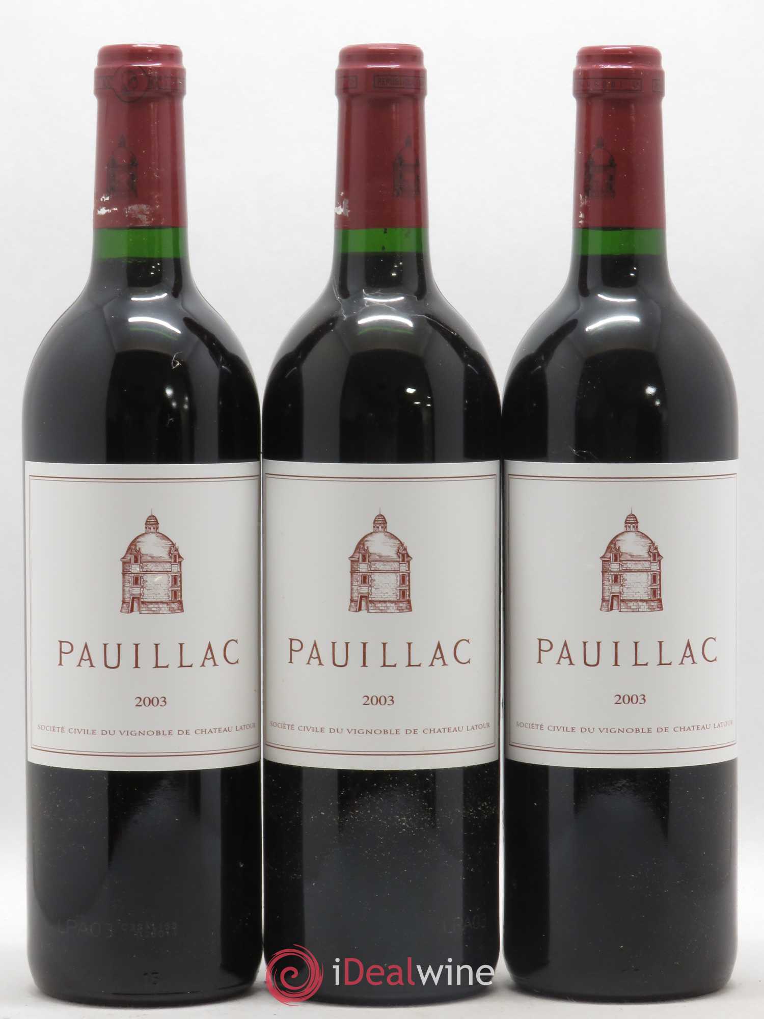 Pauillac de Château Latour 2003 - Lot of 12 bottles - 4