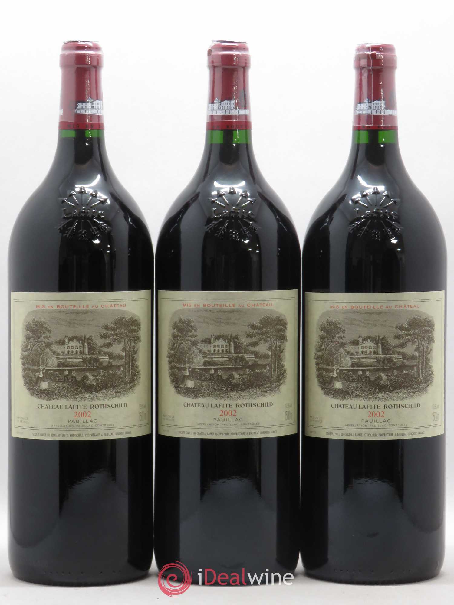 Château Lafite Rothschild 1er Grand Cru Classé 2002 - Lot de 6 magnums - 1