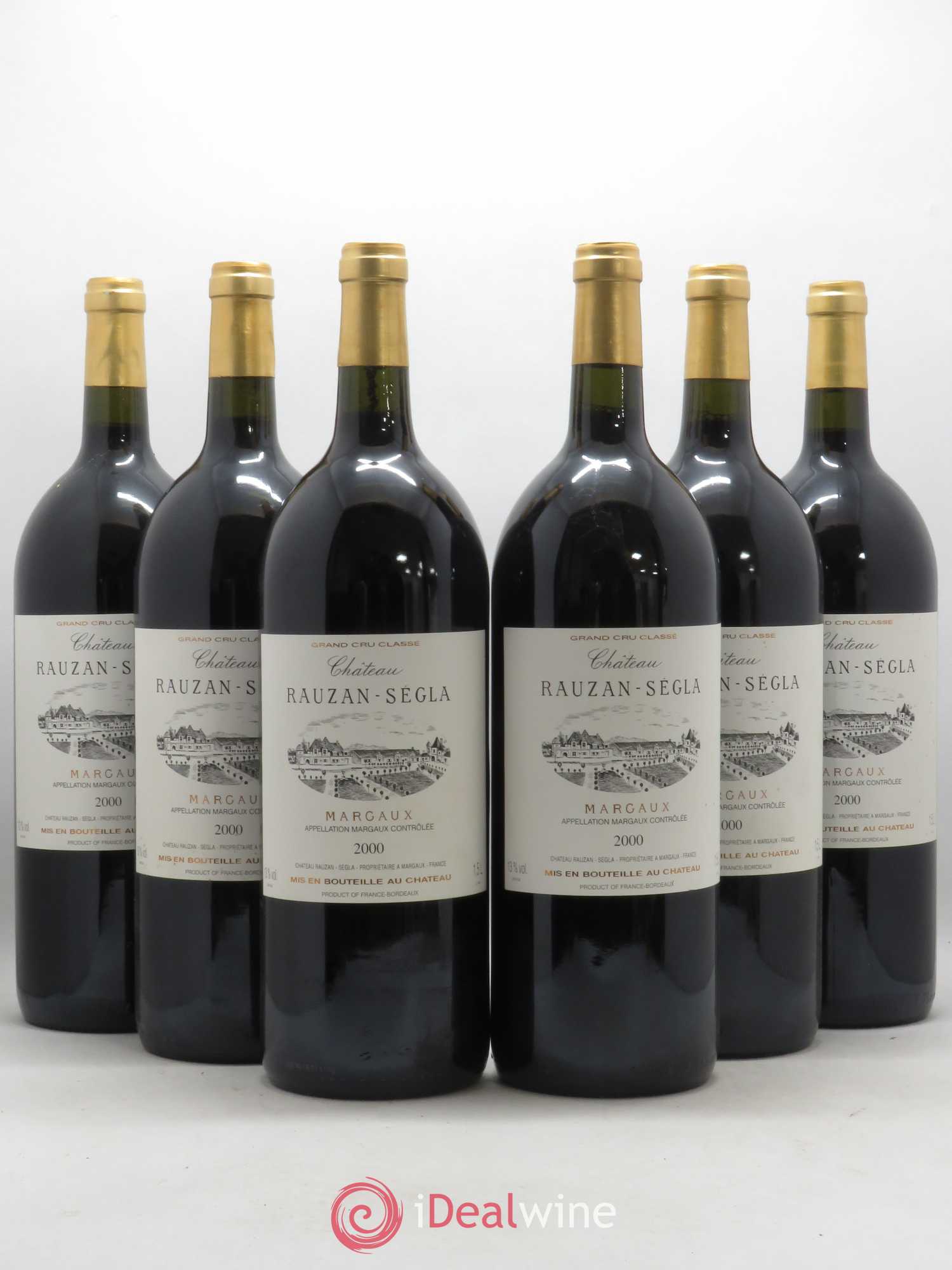 Château Rauzan Ségla Grand Cru Classé 2000 - Lot de 6 magnums - 0