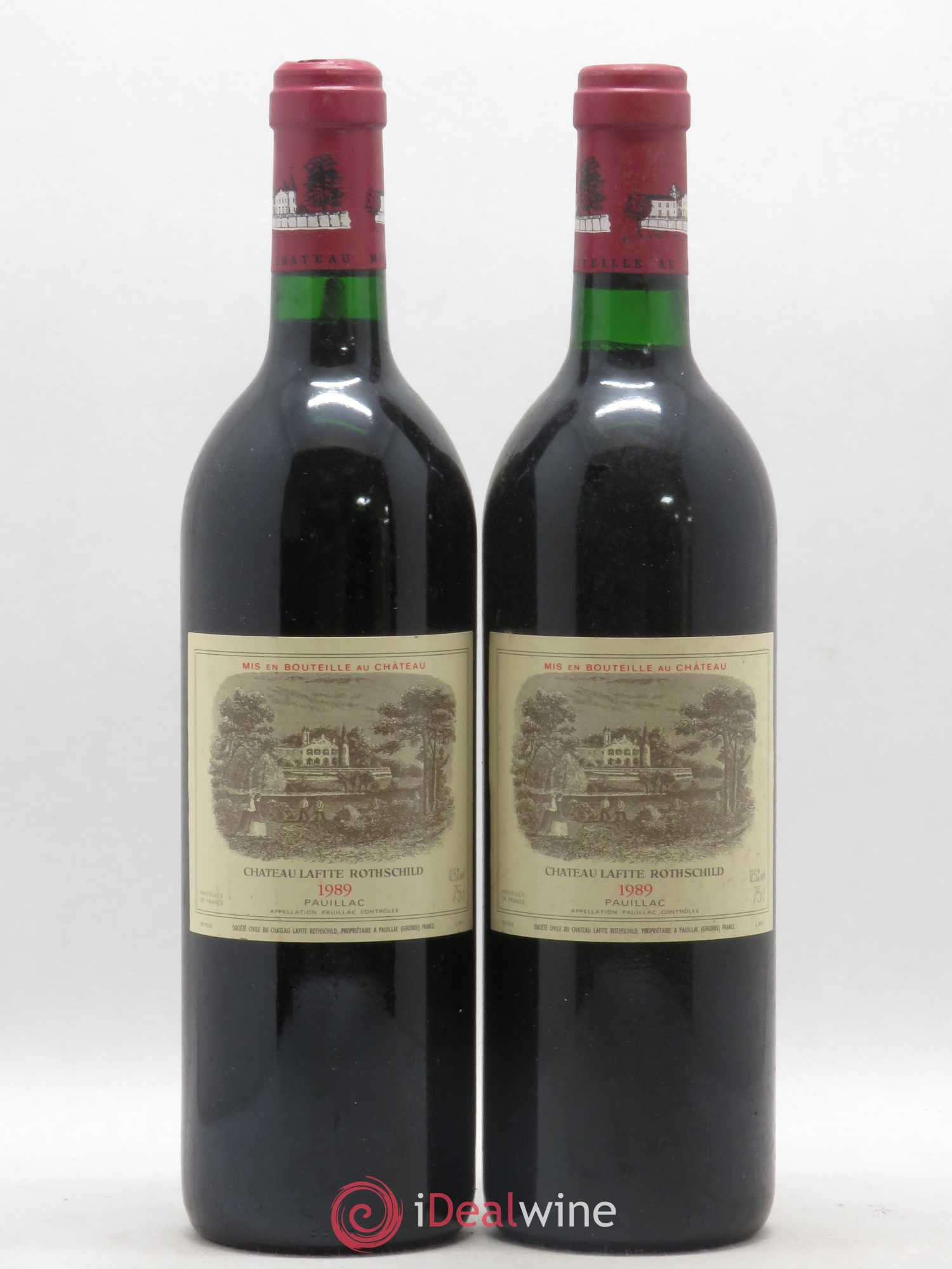 Château Lafite Rothschild 1er Grand Cru Classé 1989 - Lot de 2 bouteilles - 0