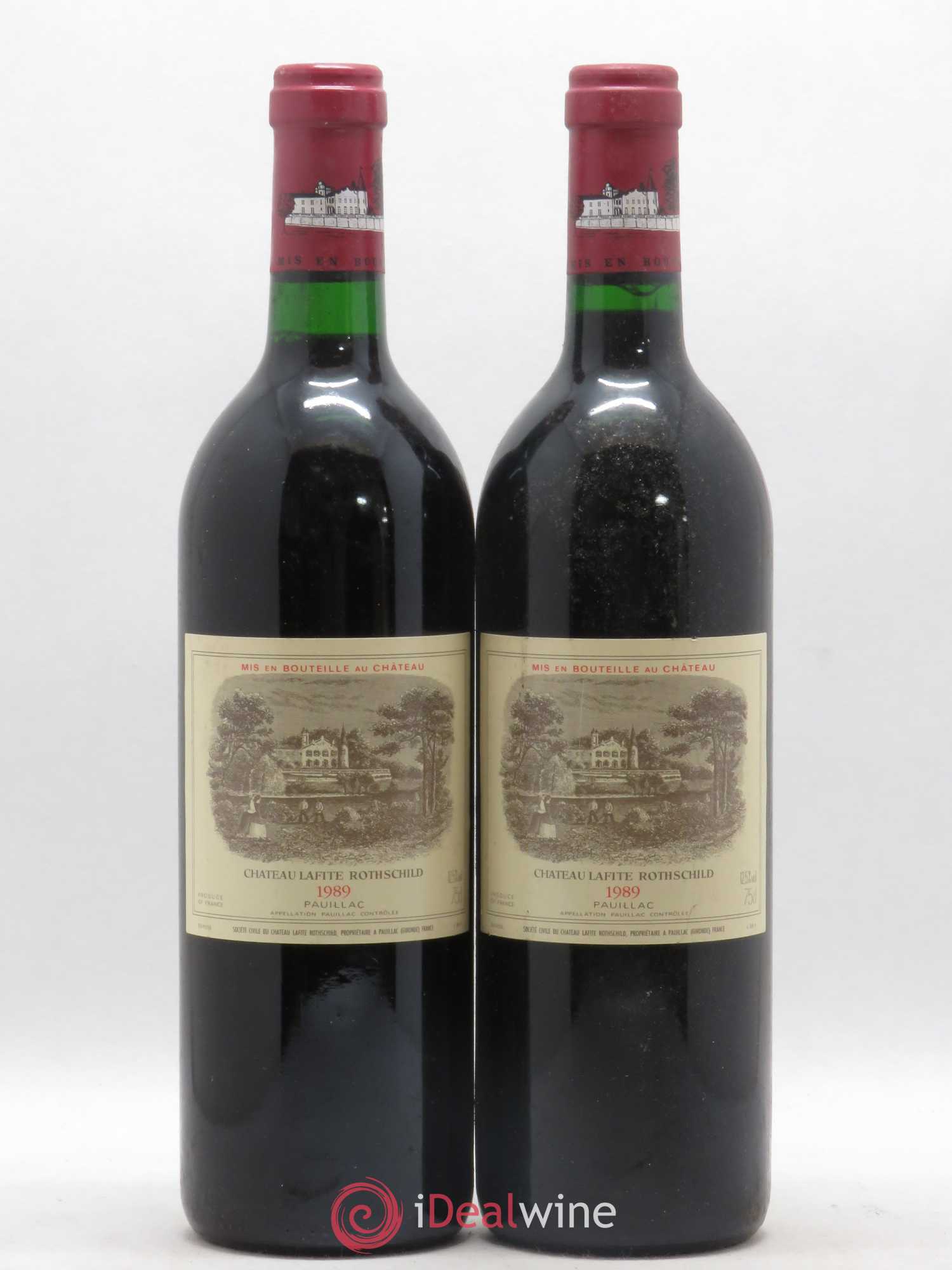 Château Lafite Rothschild 1er Grand Cru Classé 1989 - Lot de 2 bouteilles - 0