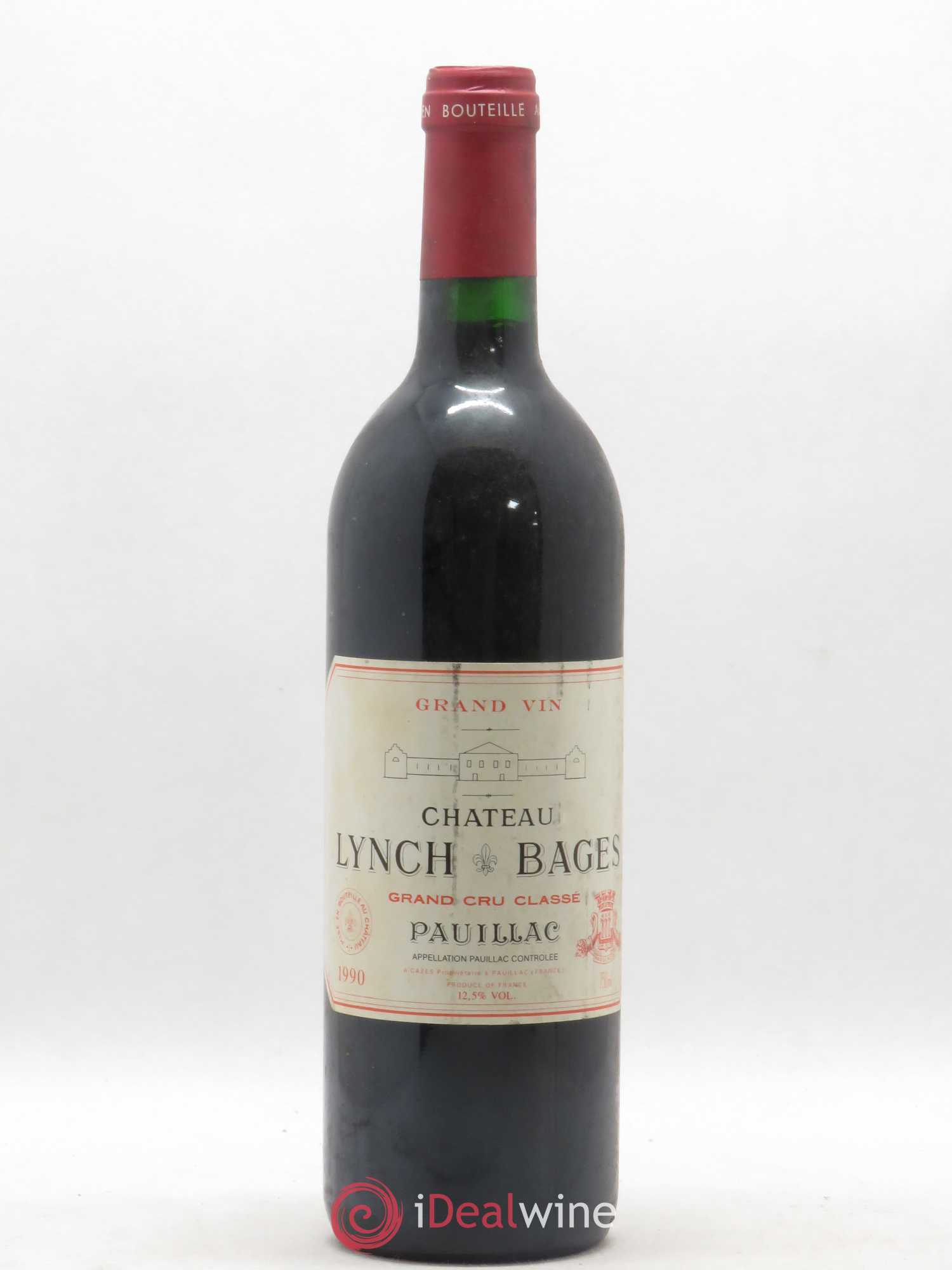 Château Lynch Bages 5ème Grand Cru Classé 1990 - Lot de 1 bouteille - 0