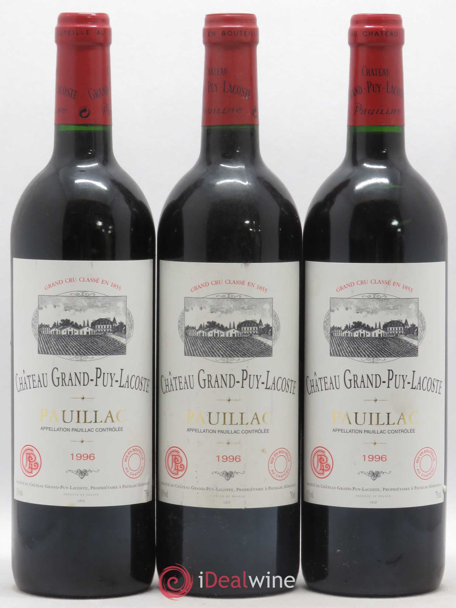 Château Grand Puy Lacoste 5ème Grand Cru Classé 1996 - Lot de 12 bouteilles - 2