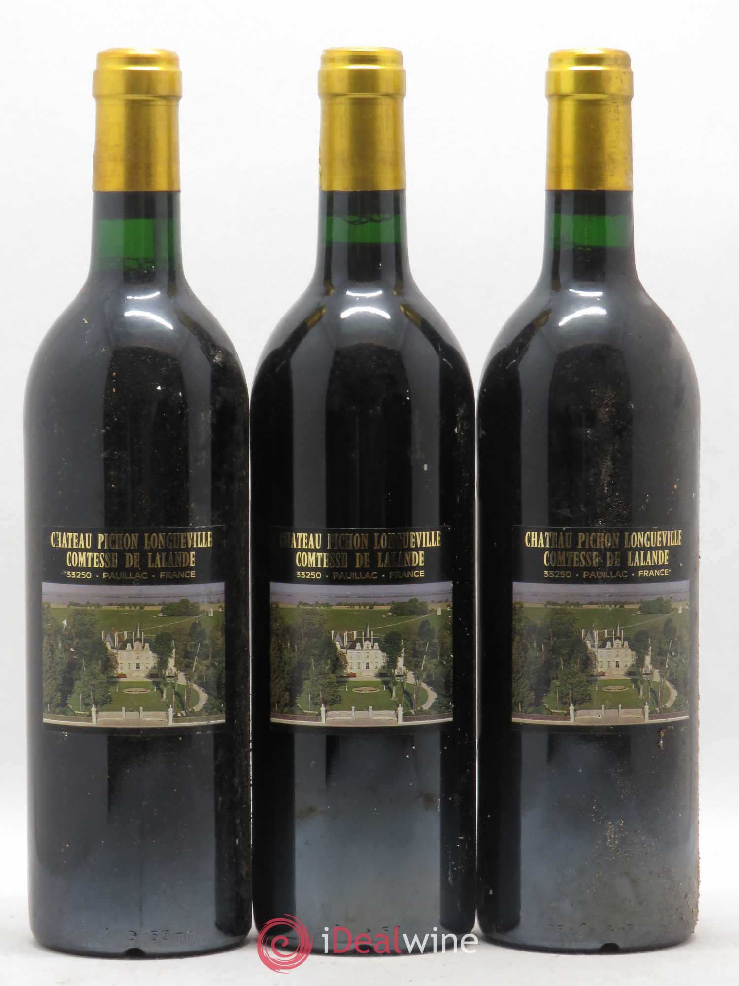 Château Pichon Longueville Comtesse de Lalande 2ème Grand Cru Classé 1989 - Lot de 3 bouteilles - 1