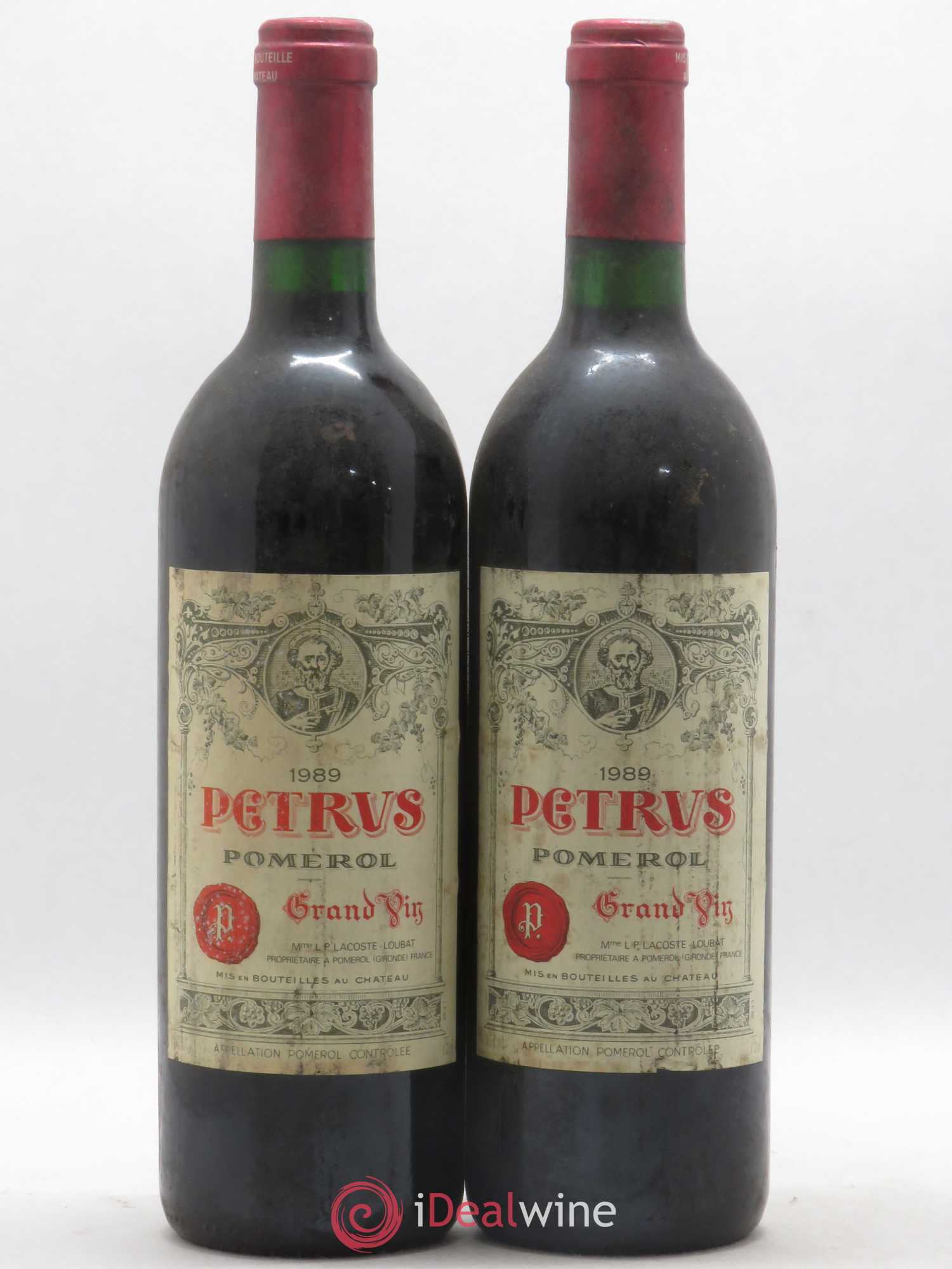 Petrus 1989 - Lot de 2 bouteilles - 0
