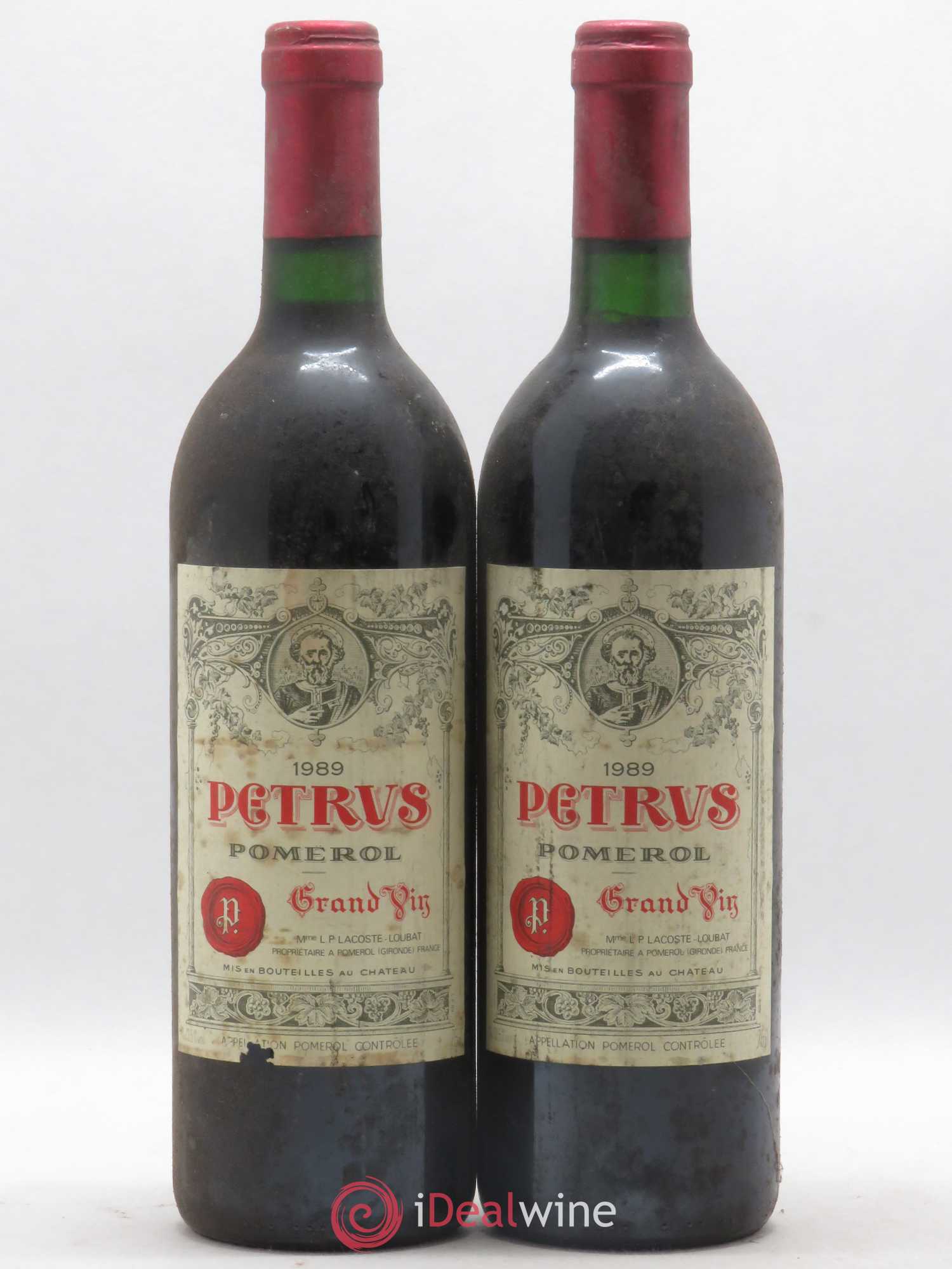 Petrus 1989 - Lot de 2 bouteilles - 0