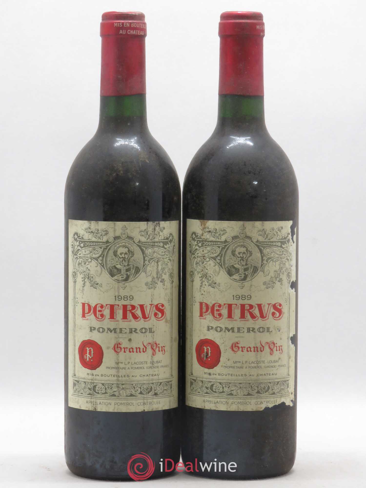 Petrus 1989 - Lot de 2 bouteilles - 0