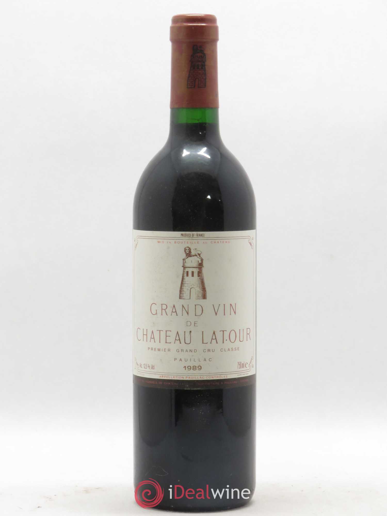 Château Latour 1er Grand Cru Classé 1989 - Lot de 1 bouteille - 0