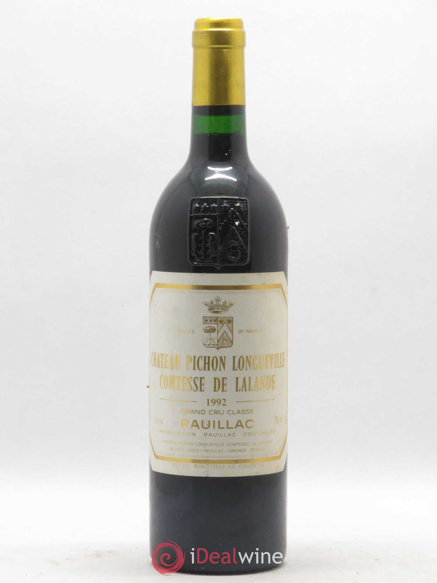 Château Pichon Longueville Comtesse de Lalande 2ème Grand Cru Classé 1992 - Lot de 1 bouteille - 0