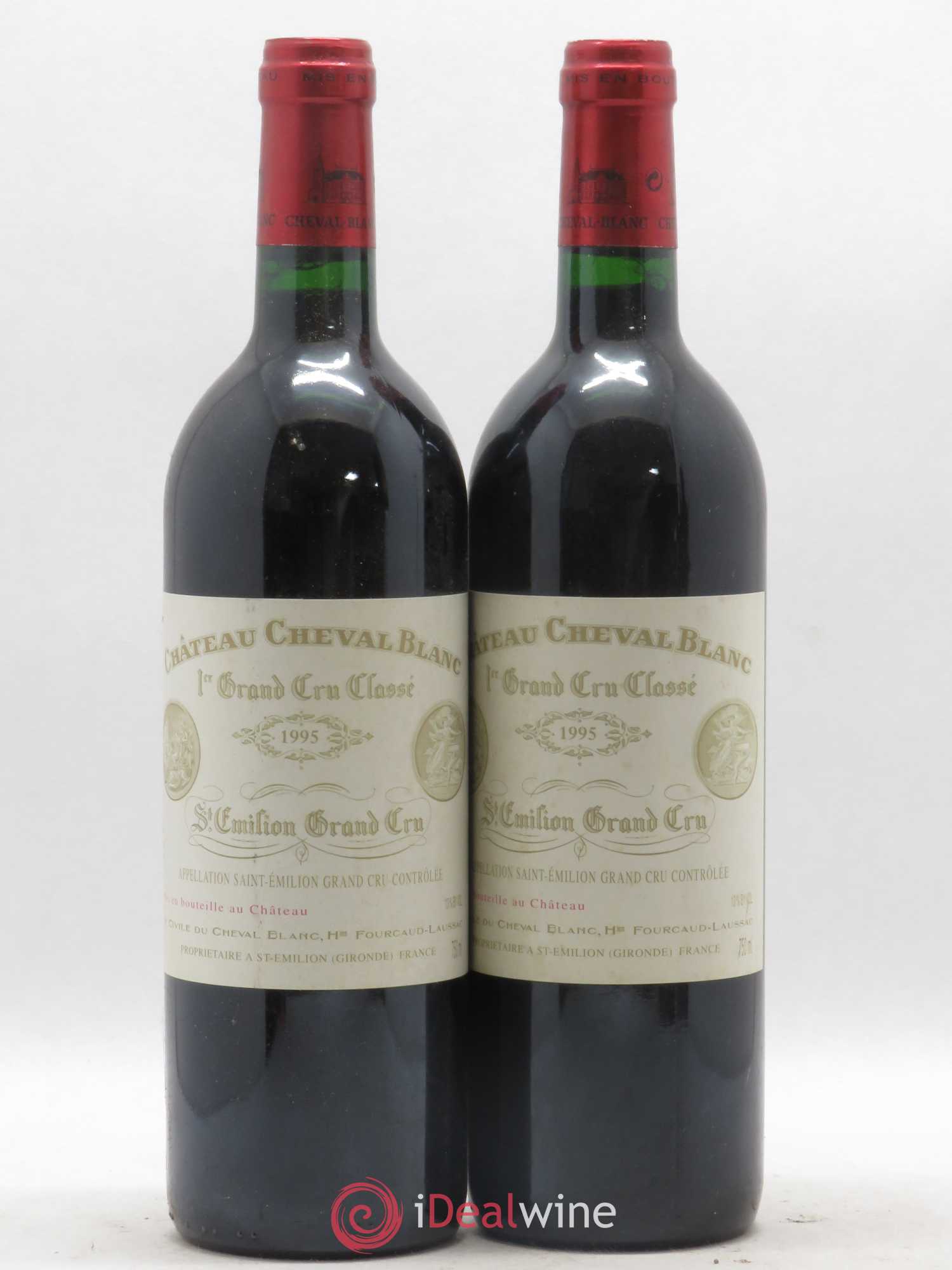 Château Cheval Blanc 1er Grand Cru Classé A 1995 - Lot de 2 bouteilles - 0