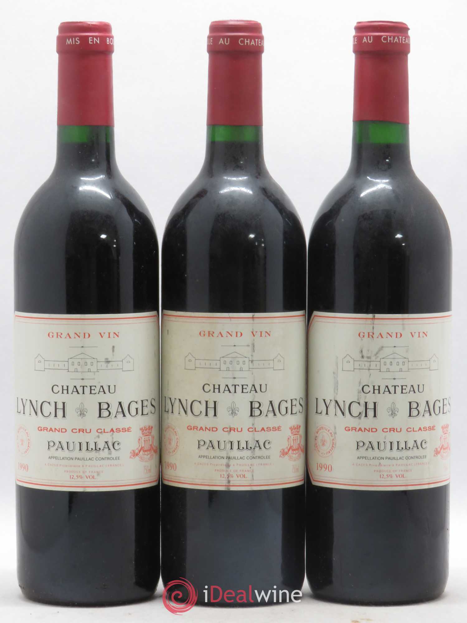 Château Lynch Bages 5ème Grand Cru Classé 1990 - Lot de 6 bouteilles - 3