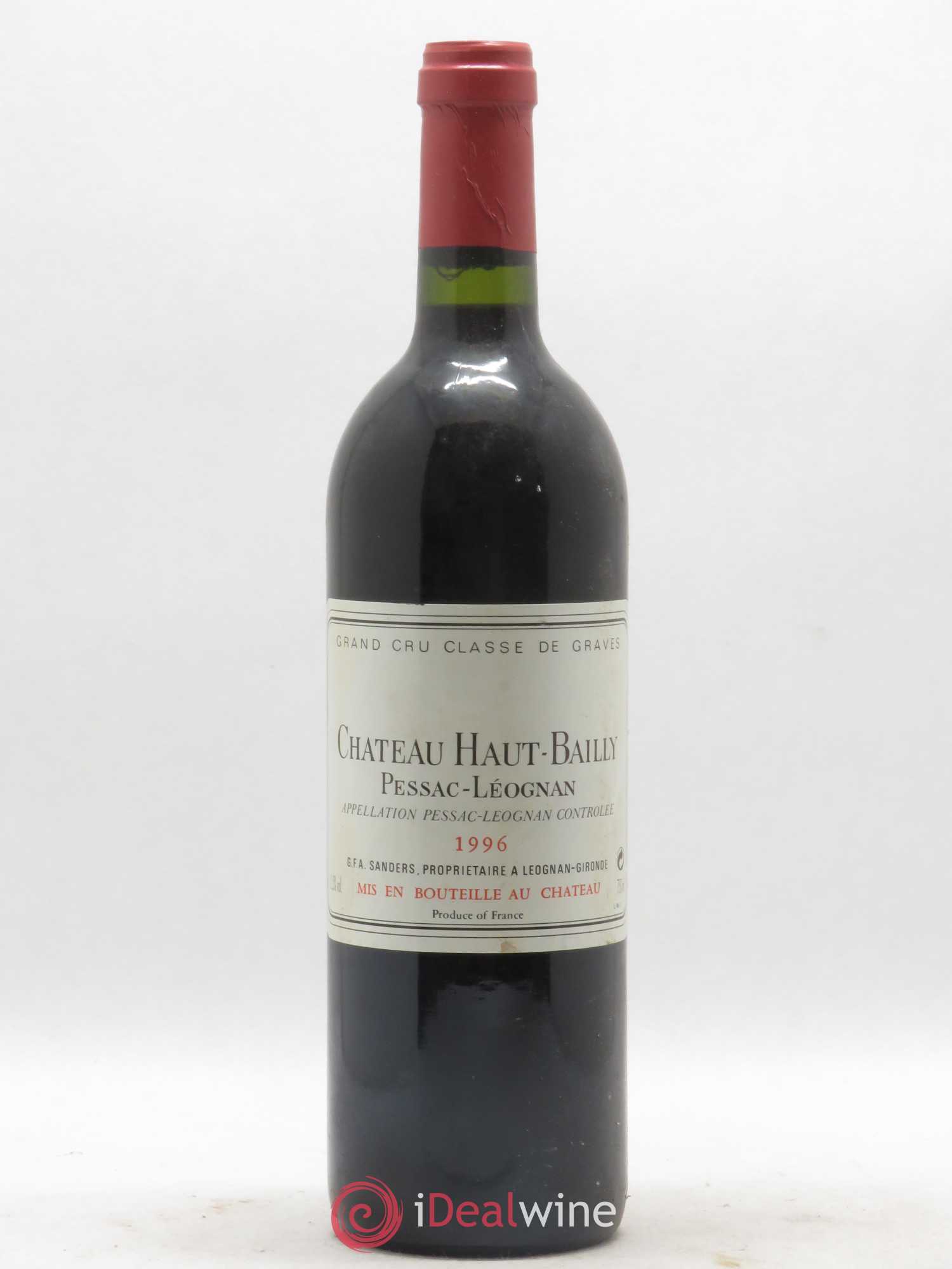 Château Haut-Bailly Cru Classé de Graves 1996 - Lot de 1 bouteille - 0