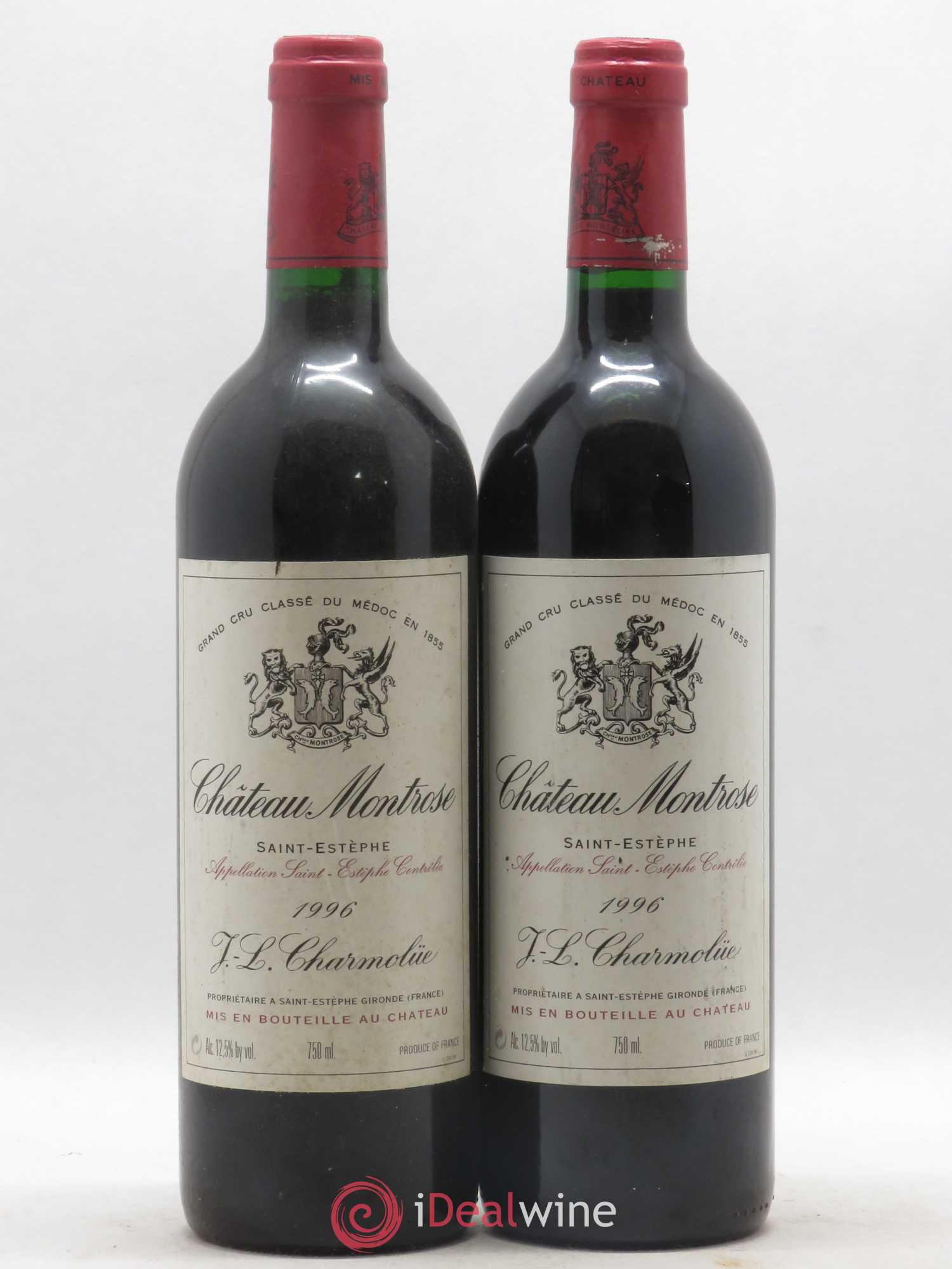 Château Montrose 2ème Grand Cru Classé 1996 - Lot de 2 bouteilles - 0