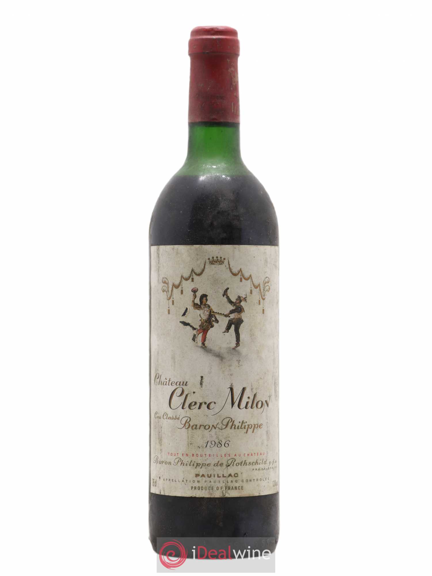 Château Clerc Milon 5ème Grand Cru Classé 1986 - Lot de 1 bouteille - 0