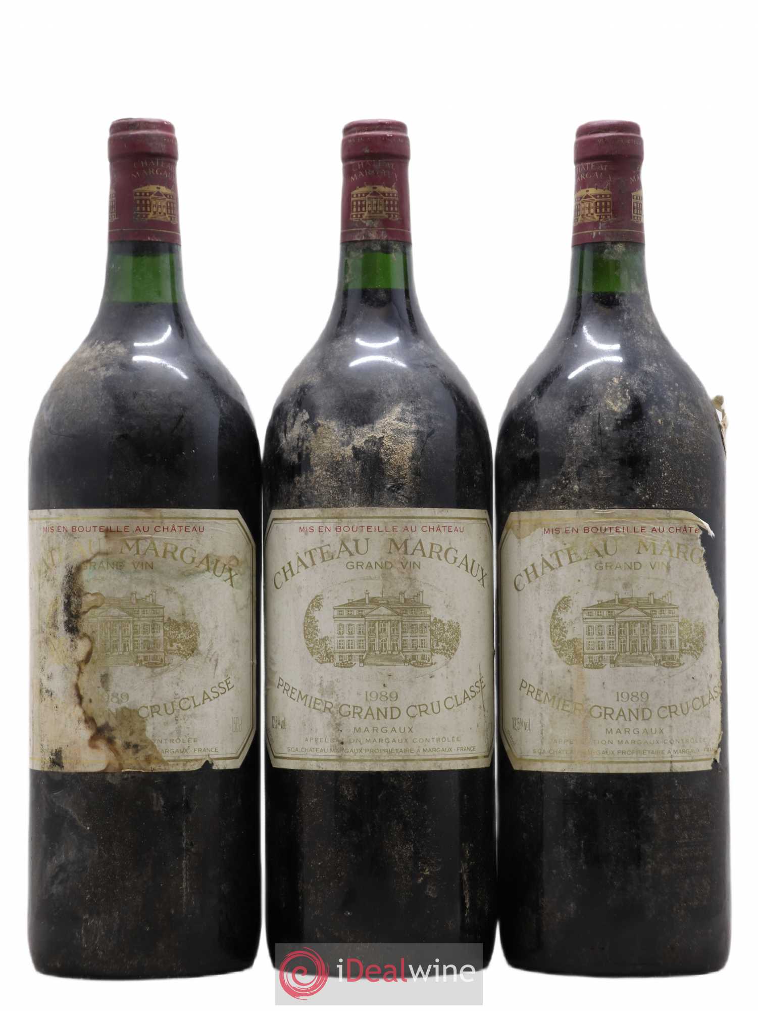 Château Margaux 1er Grand Cru Classé 1989 - Lot de 3 magnums - 0