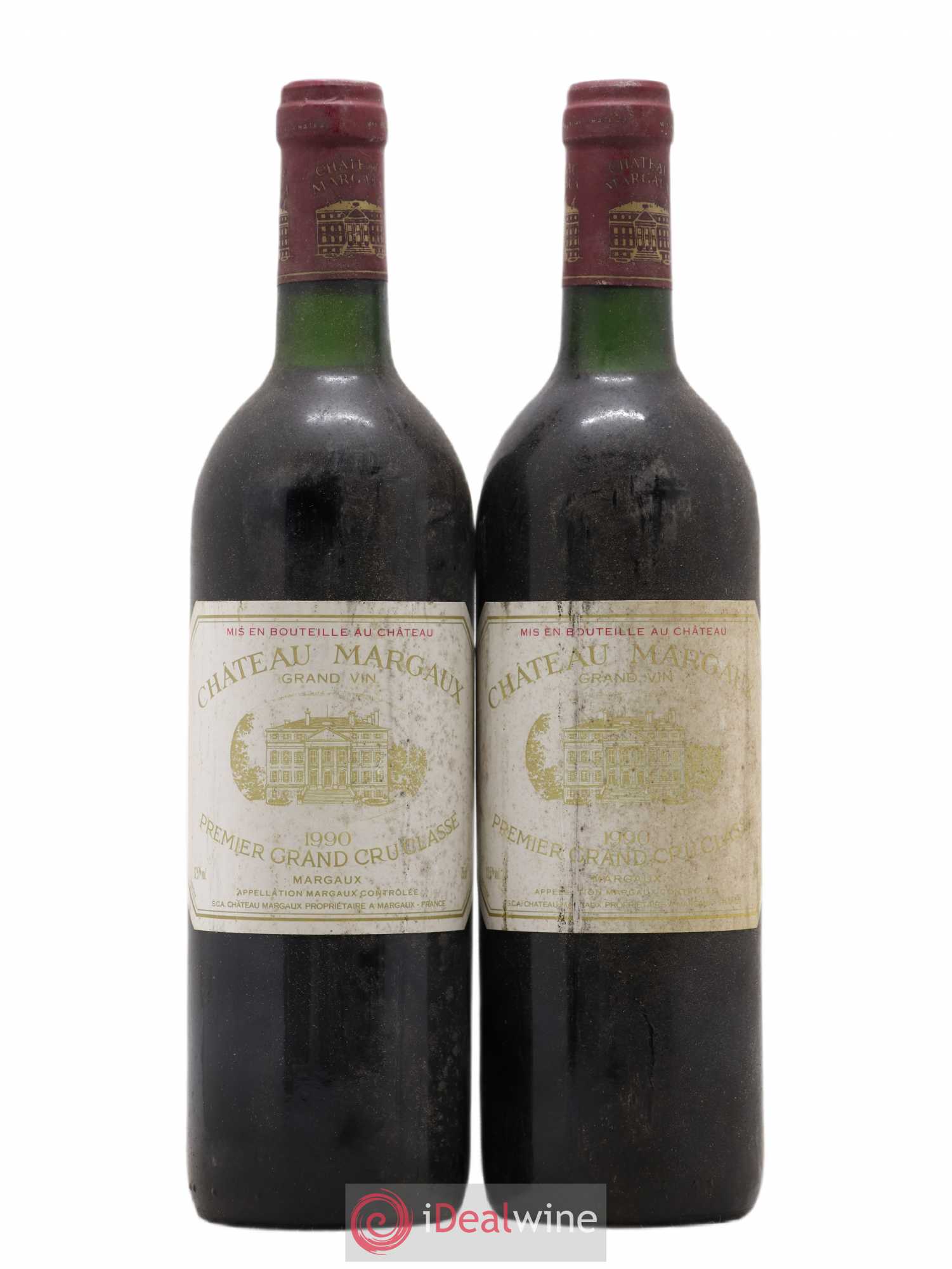 Château Margaux 1er Grand Cru Classé 1990 - Lot de 2 bouteilles - 0