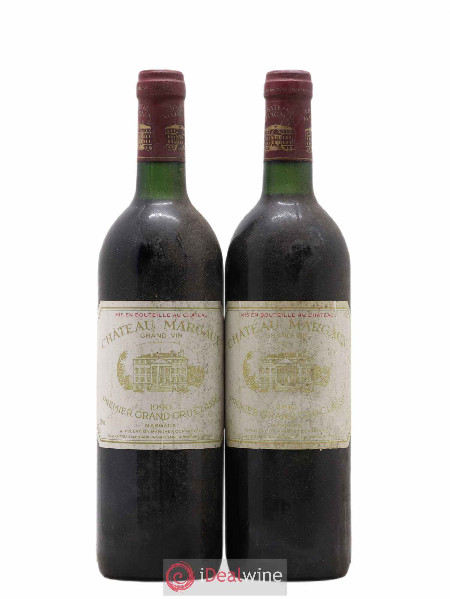 Château Margaux 1er Grand Cru Classé 1990 - Lot de 2 bouteilles - 0