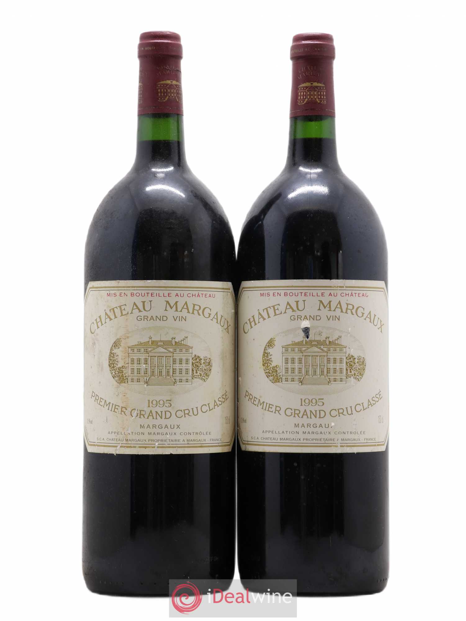 Château Margaux 1er Grand Cru Classé 1995 - Lot de 2 magnums - 0