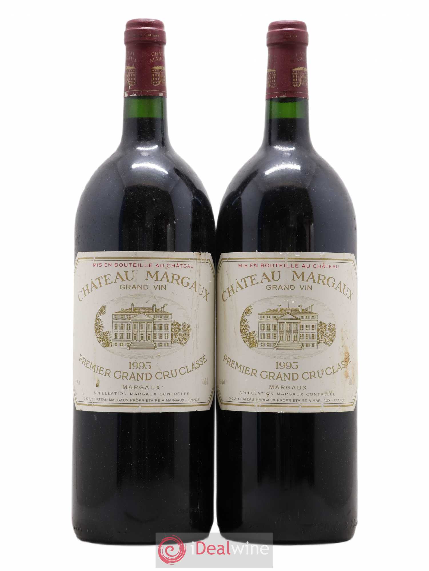 Château Margaux 1er Grand Cru Classé 1995 - Lot de 2 magnums - 0