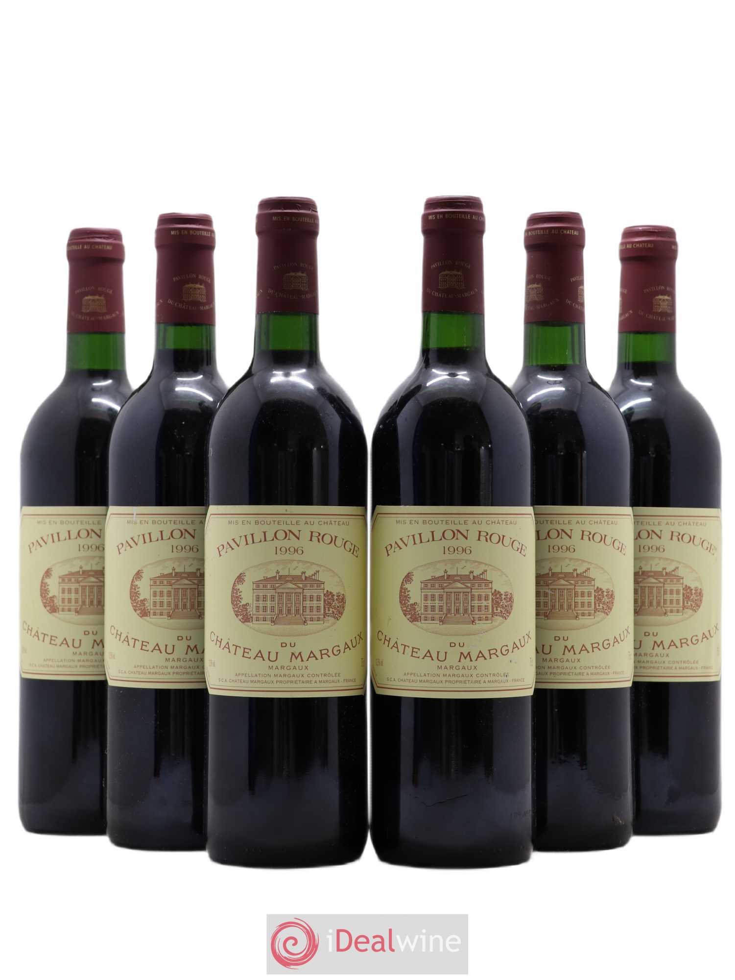 Pavillon Rouge du Château Margaux Second Vin 1996 - Lot de 6 bouteilles - 0