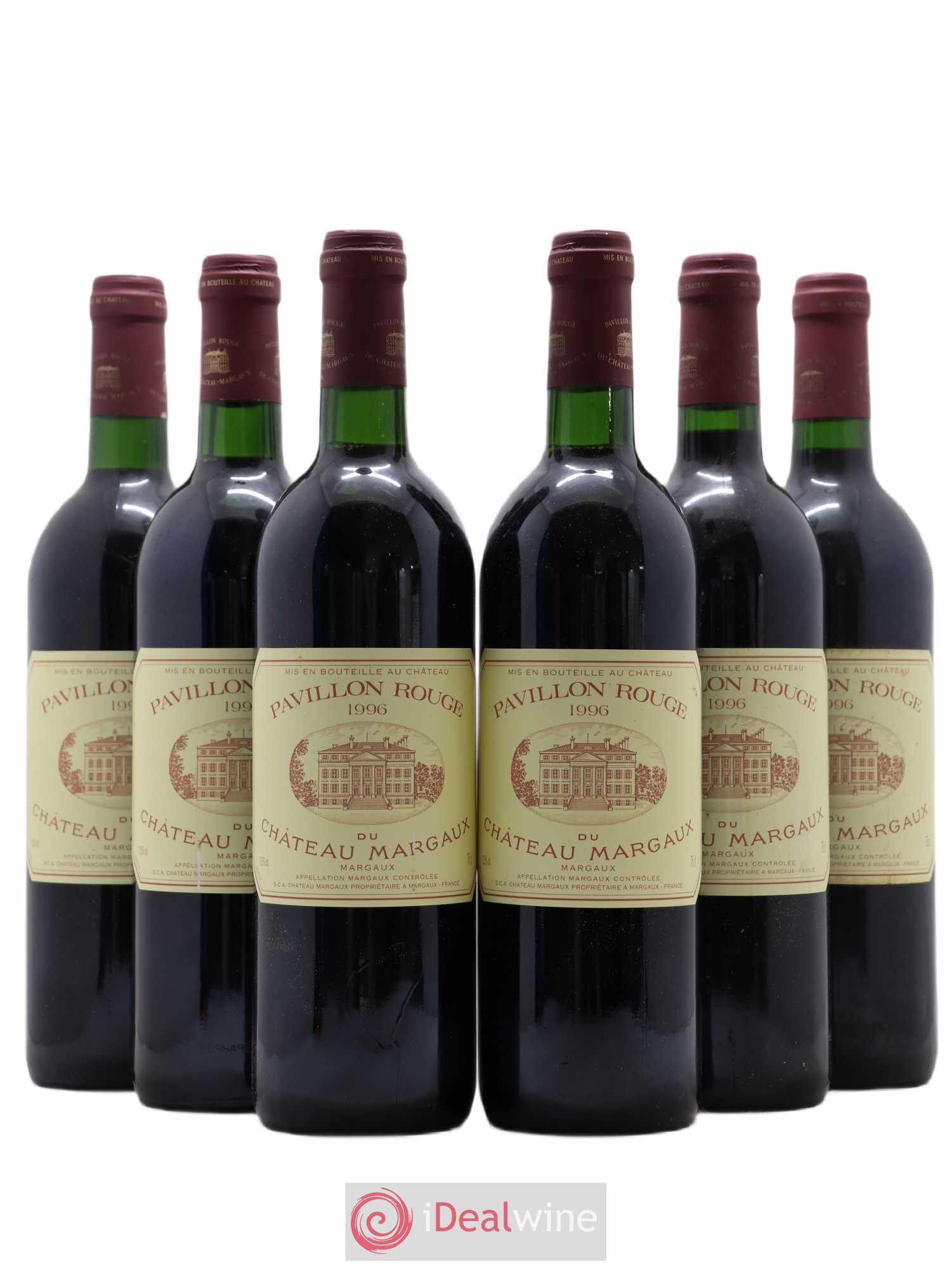 Pavillon Rouge du Château Margaux Second Vin 1996 - Lot de 6 bouteilles - 0