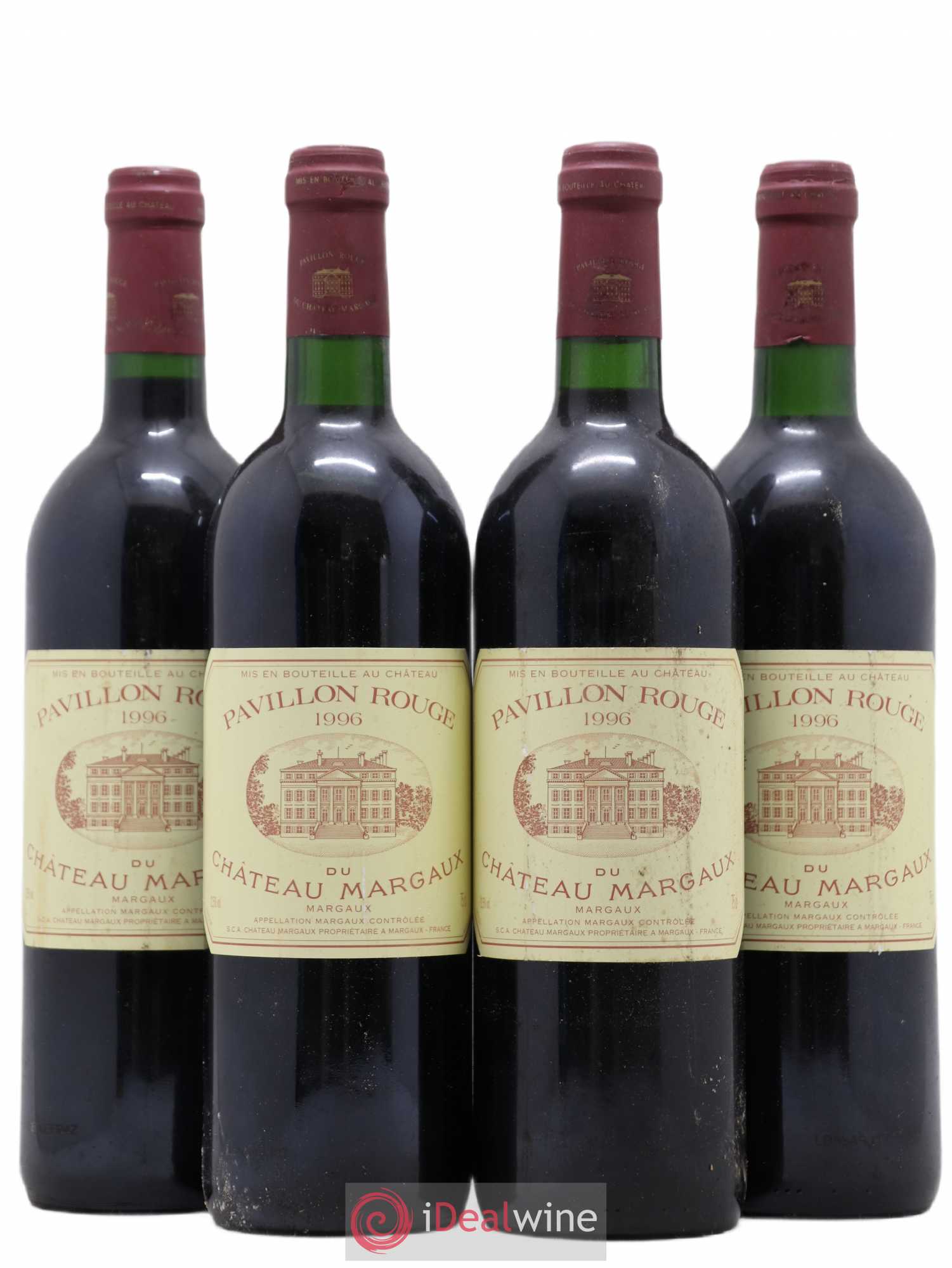 Pavillon Rouge du Château Margaux Second Vin 1996 - Lot de 4 bouteilles - 0