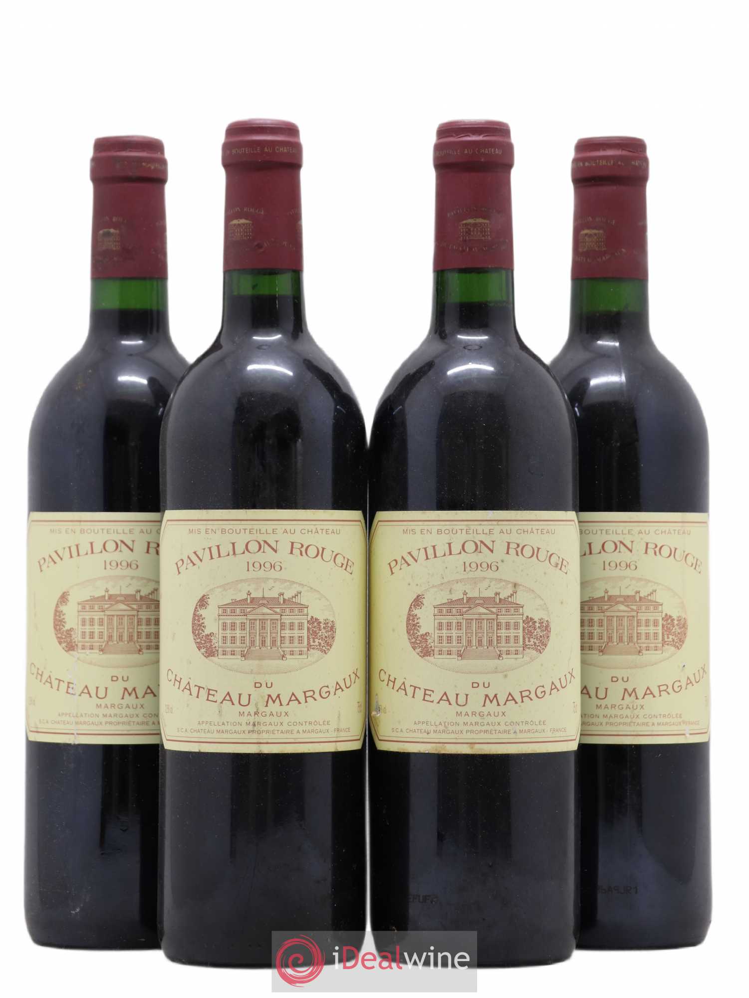 Pavillon Rouge du Château Margaux Second Vin 1996 - Lot de 4 bouteilles - 0