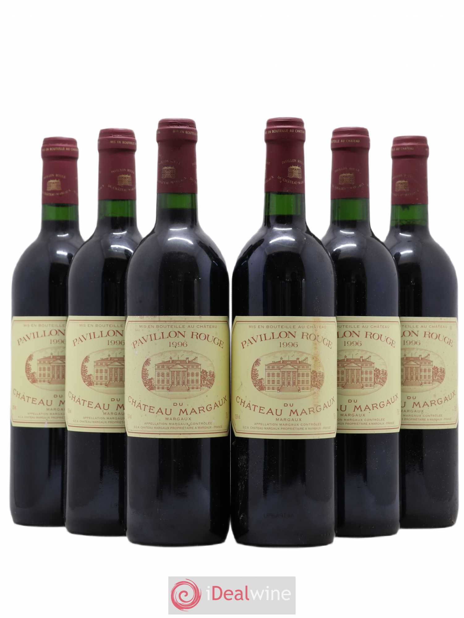 Pavillon Rouge du Château Margaux Second Vin 1996 - Lot de 6 bouteilles - 0