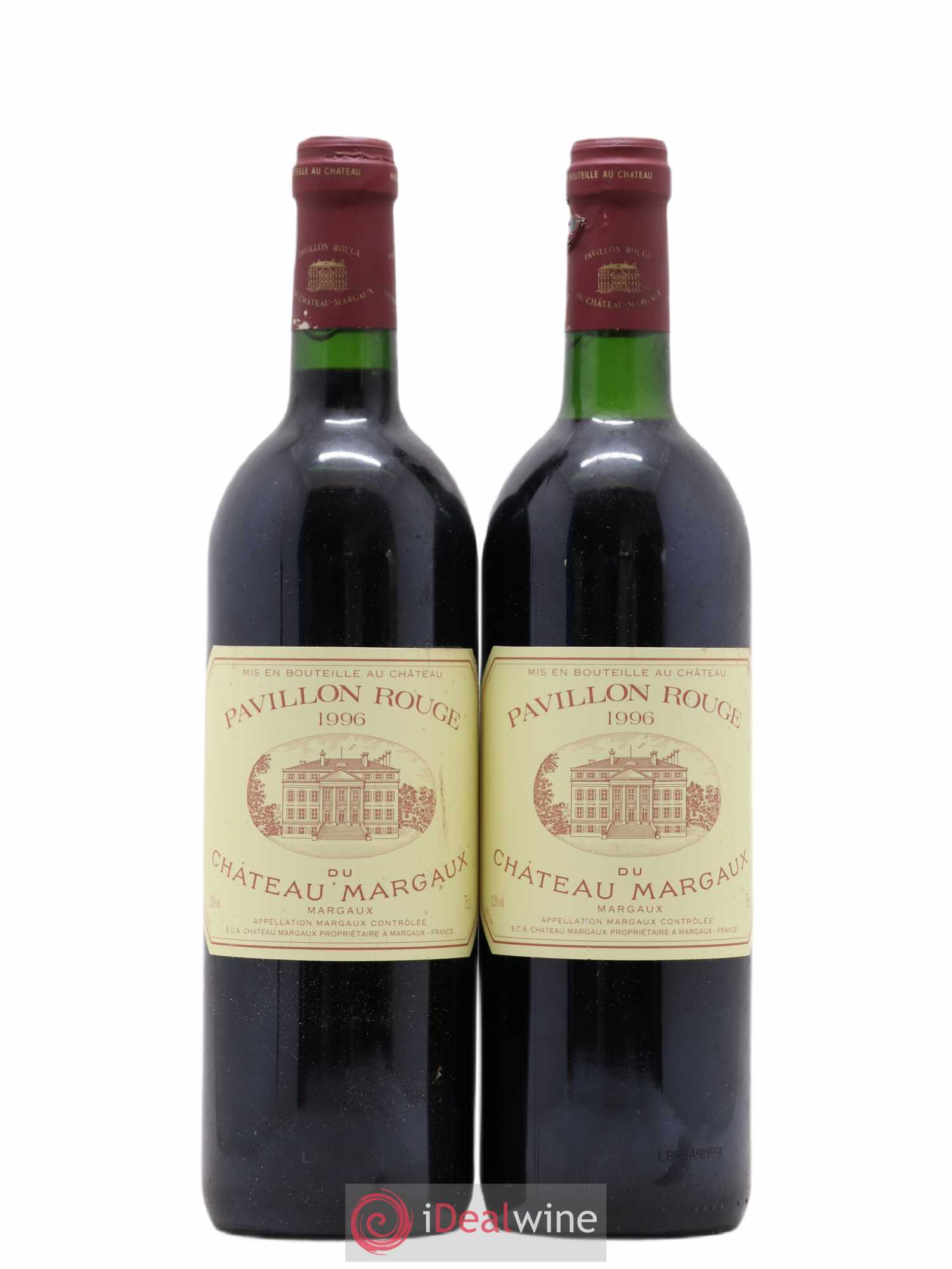 Pavillon Rouge du Château Margaux Second Vin 1996 - Lot de 2 bouteilles - 0