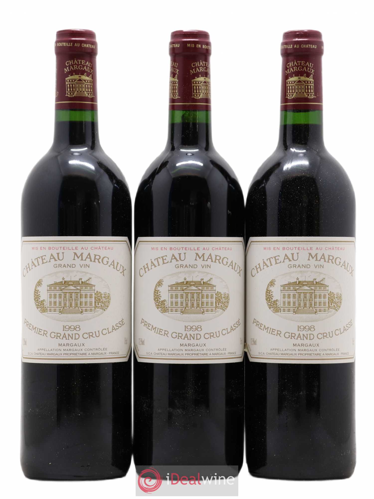 Château Margaux 1er Grand Cru Classé 1998 - Lot de 12 bouteilles - 2
