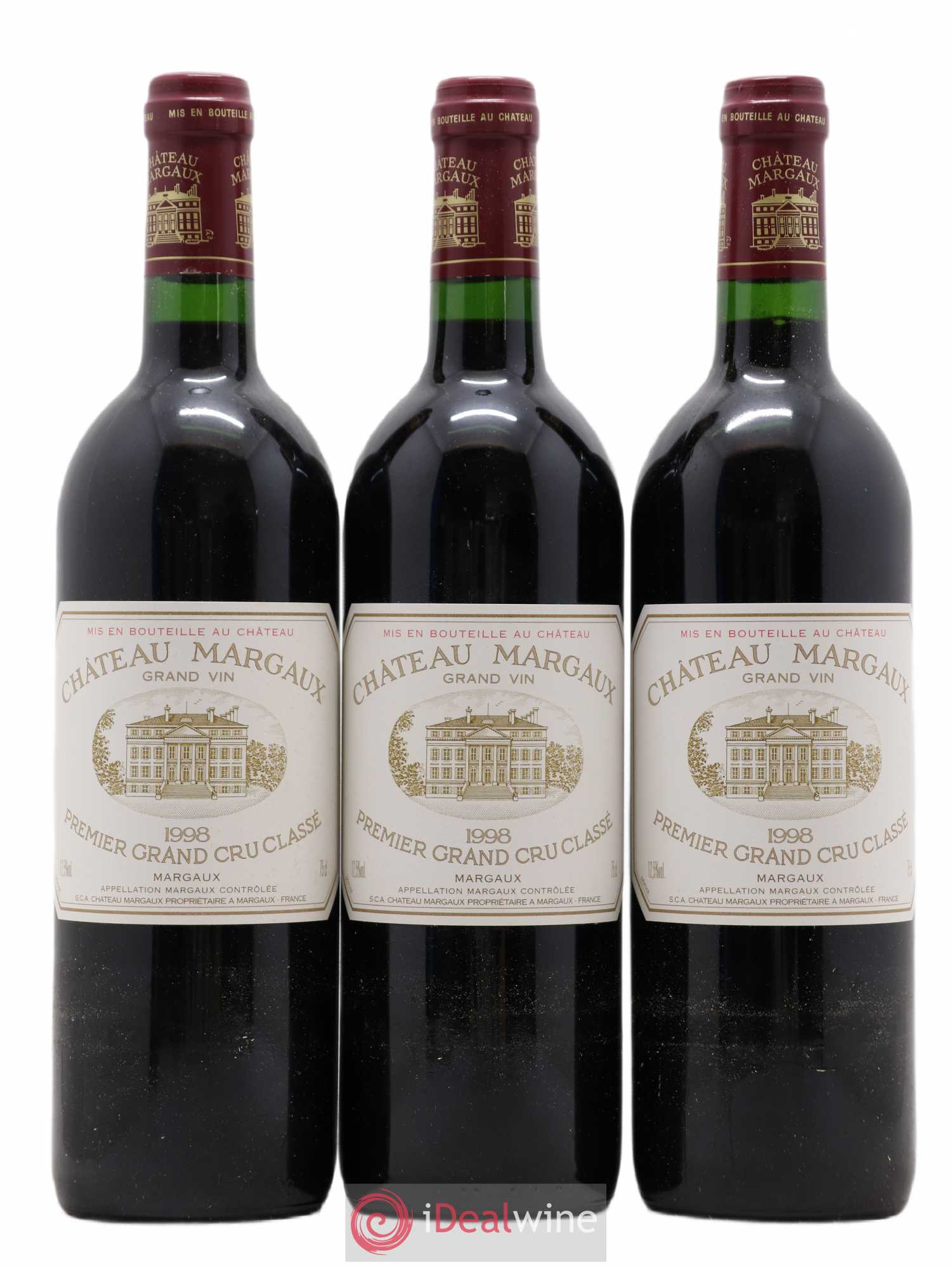 Château Margaux 1er Grand Cru Classé 1998 - Lot de 12 bouteilles - 3