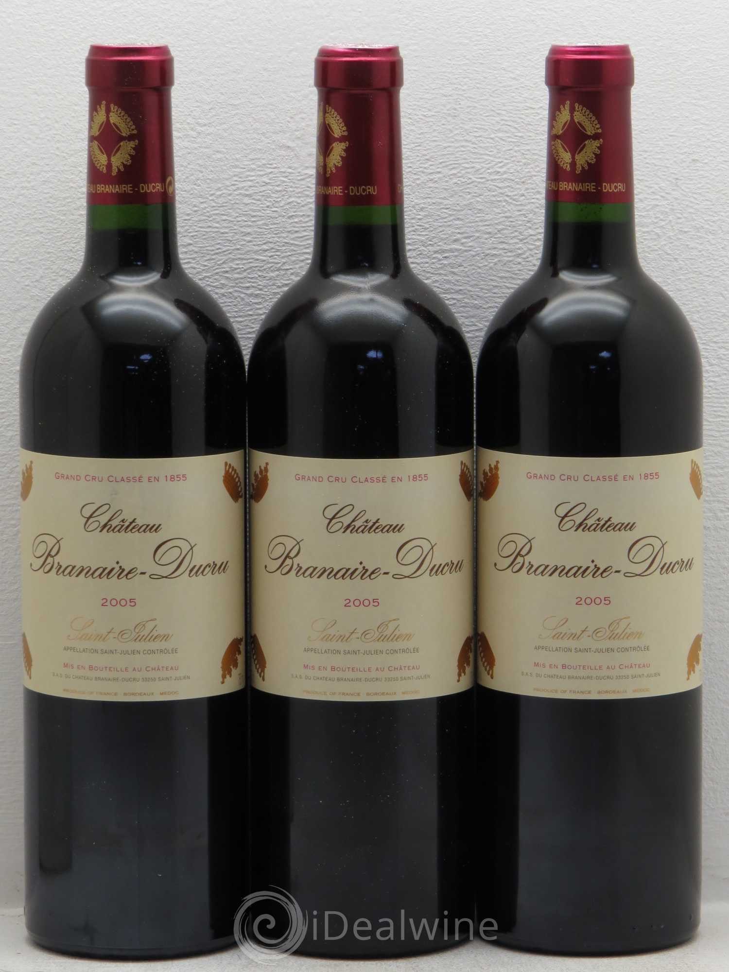 Château Branaire Ducru 4ème Grand Cru Classé 2005 - Lot de 12 bouteilles - 2