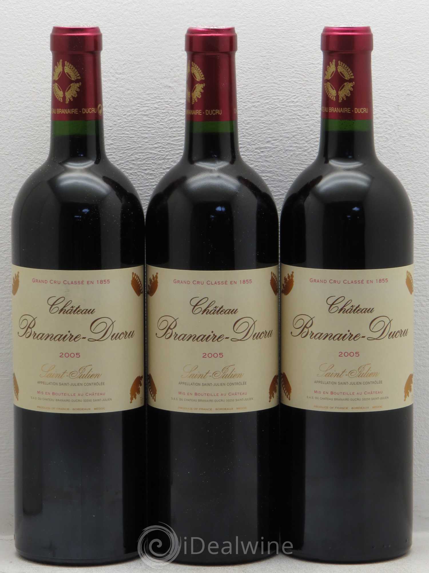 Château Branaire Ducru 4ème Grand Cru Classé 2005 - Lot de 12 bouteilles - 3