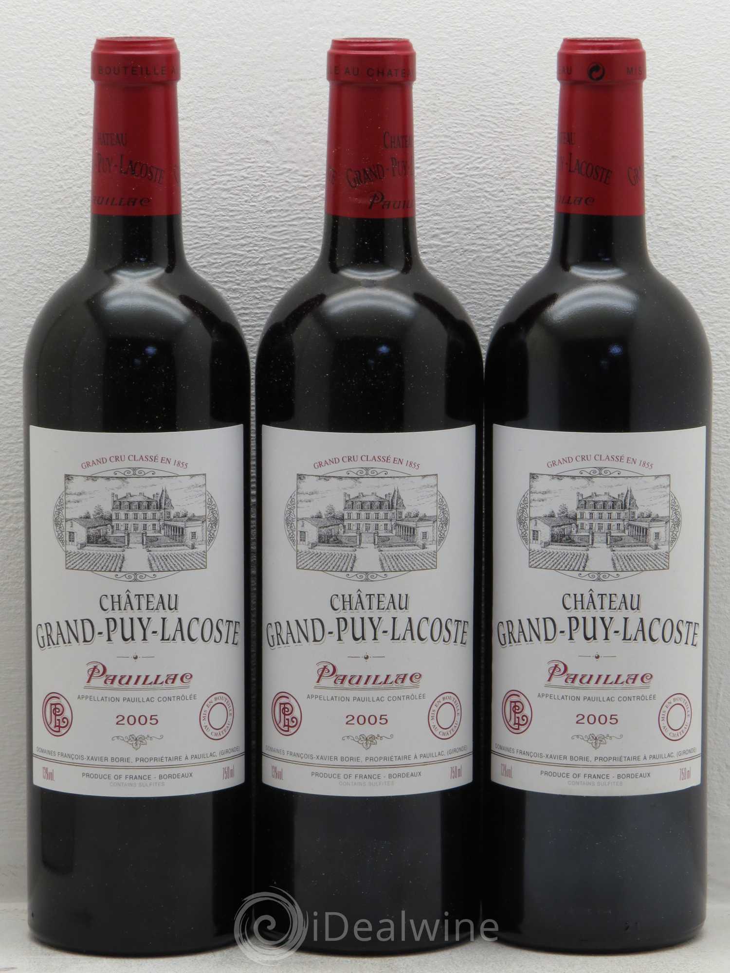 Château Grand Puy Lacoste 5ème Grand Cru Classé 2005 - Lot de 12 bouteilles - 3