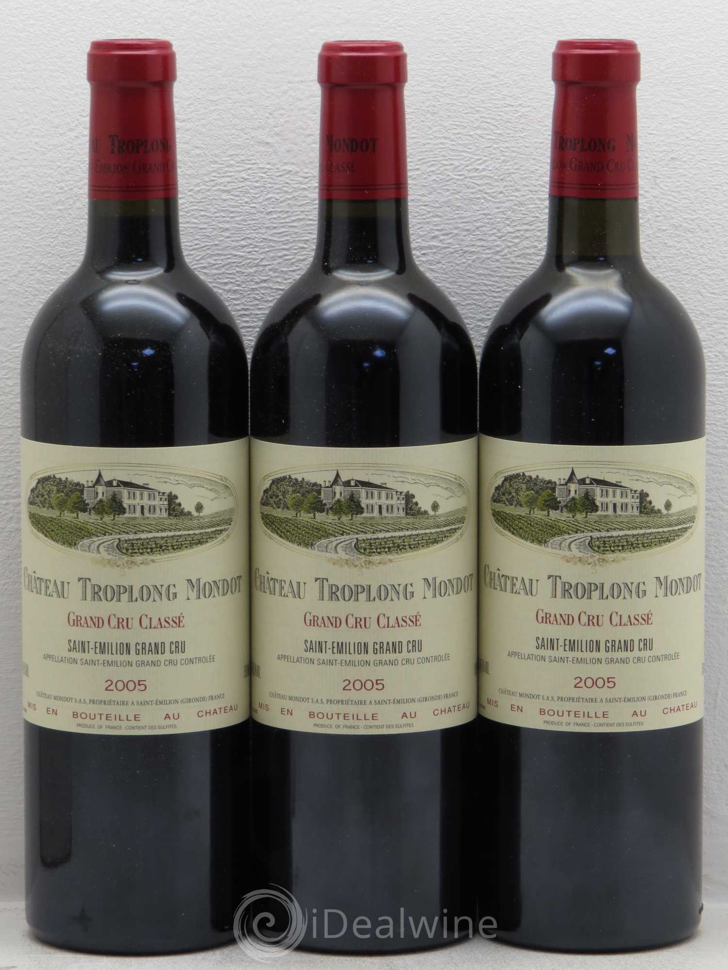 Château Troplong Mondot 1er Grand Cru Classé B 2005 - Lot de 12 bouteilles - 2