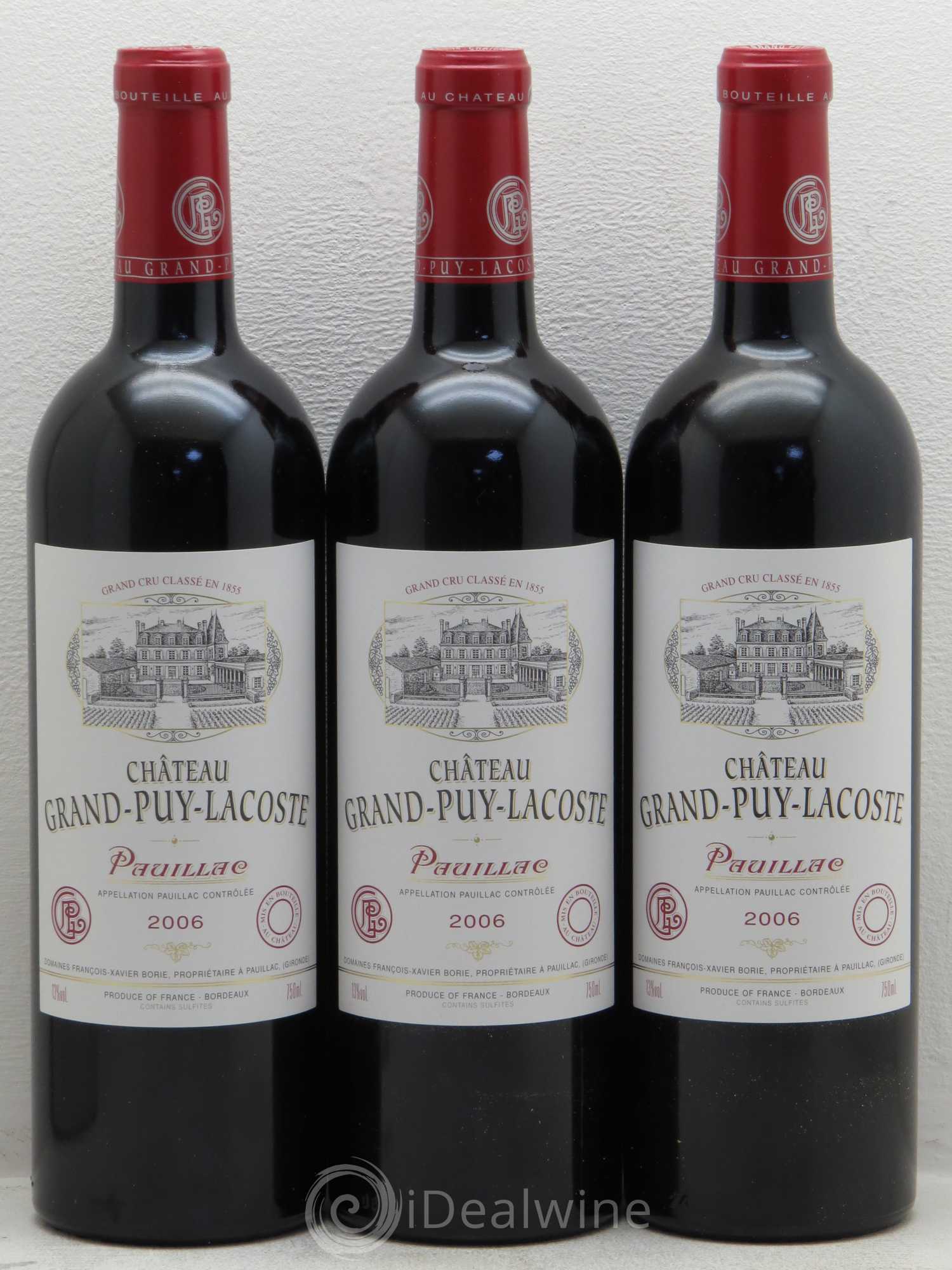 Château Grand Puy Lacoste 5ème Grand Cru Classé 2006 - Lot de 12 bouteilles - 2