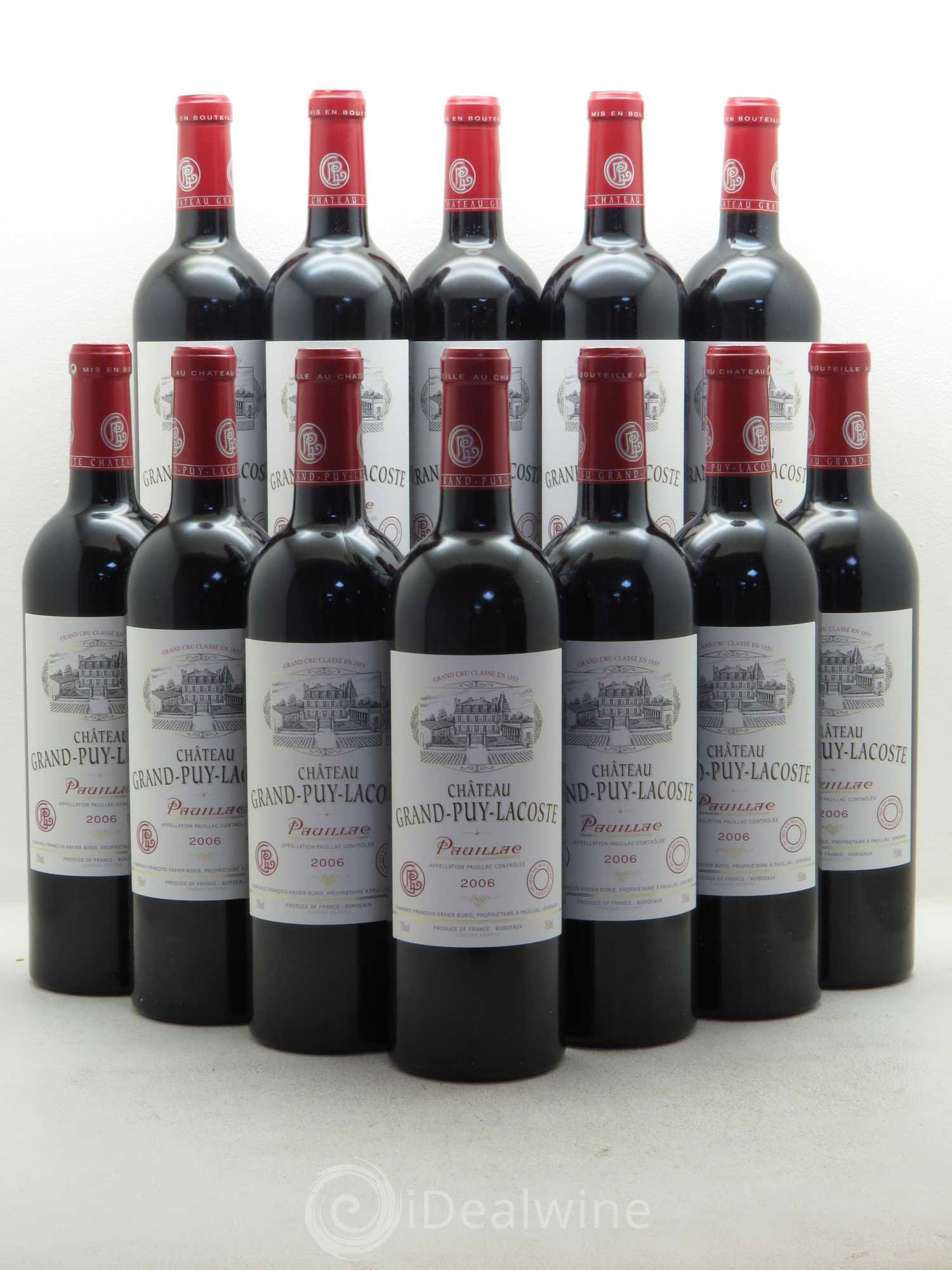 Château Grand Puy Lacoste 5ème Grand Cru Classé 2006 - Lot de 12 bouteilles - 0