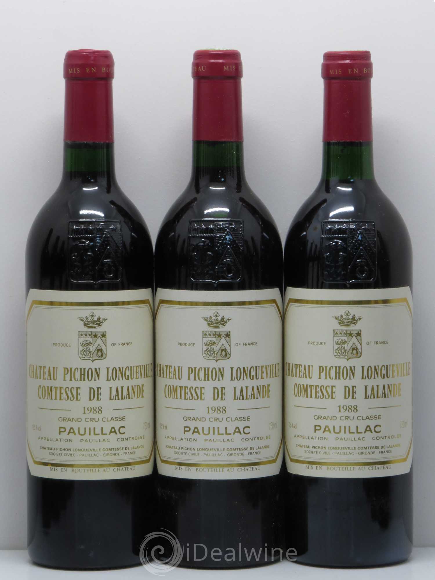 Château Pichon Longueville Comtesse de Lalande 2ème Grand Cru Classé 1988 - Lot de 12 bouteilles - 1