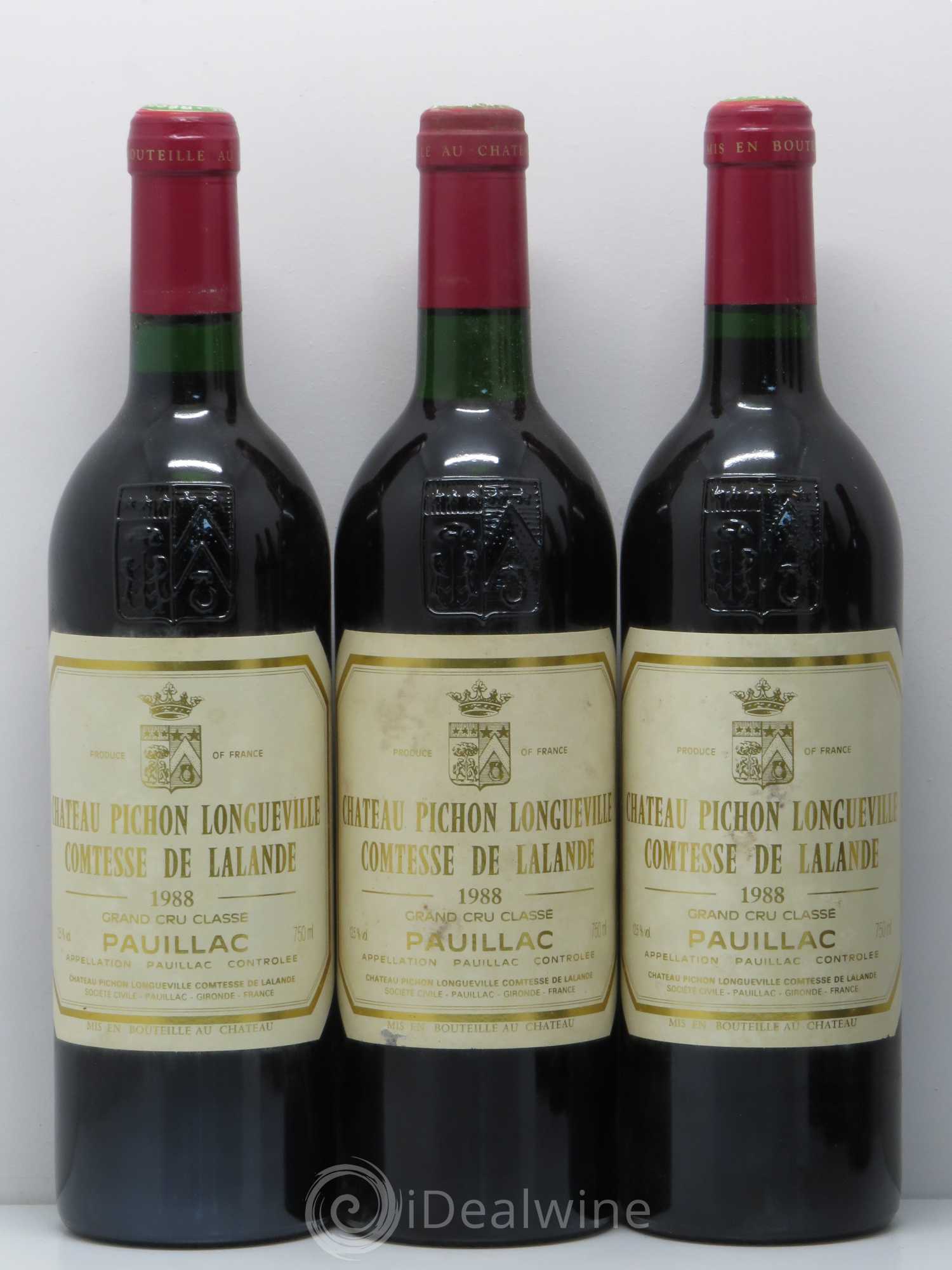 Château Pichon Longueville Comtesse de Lalande 2ème Grand Cru Classé 1988 - Lot de 12 bouteilles - 3