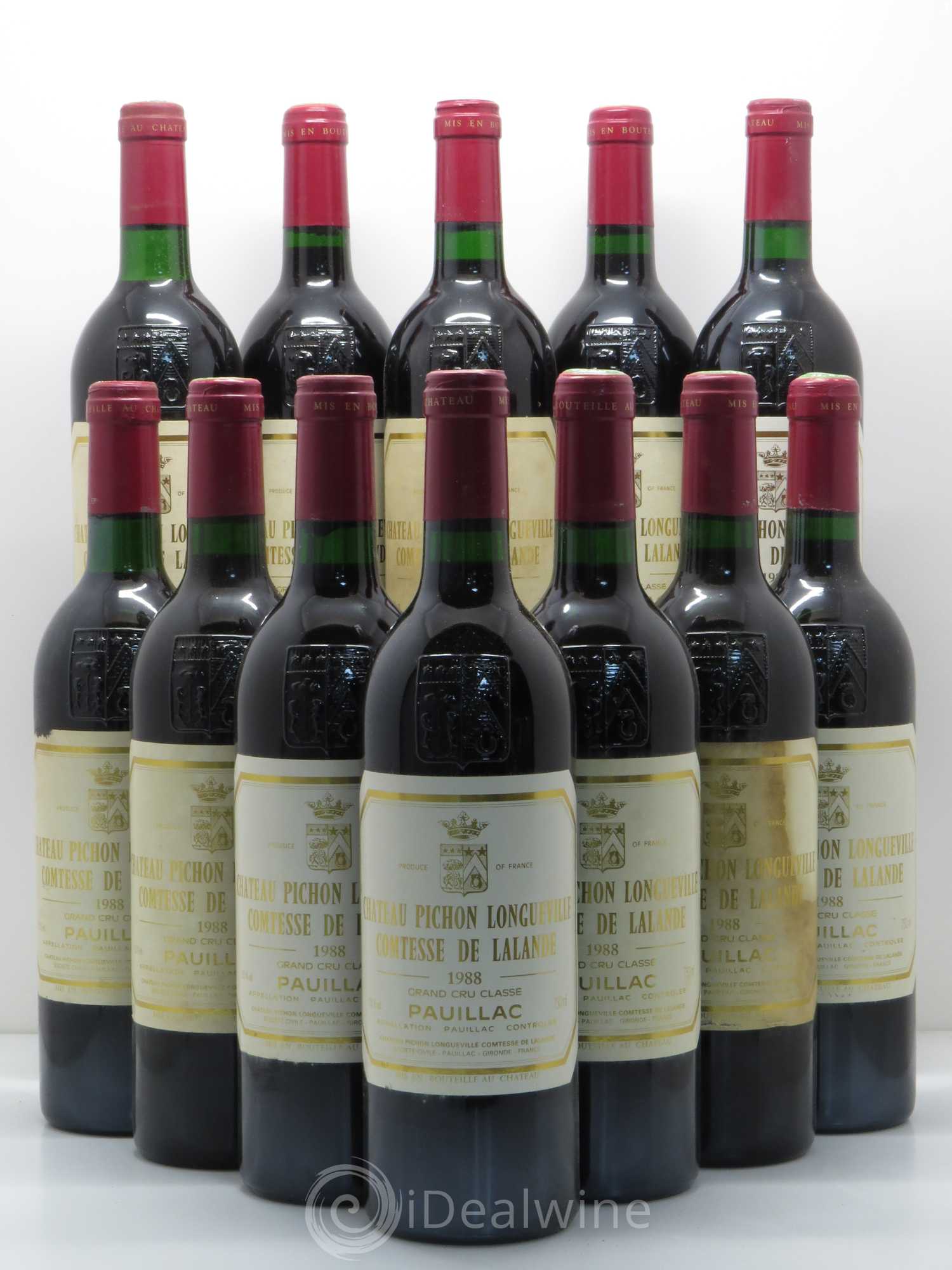 Château Pichon Longueville Comtesse de Lalande 2ème Grand Cru Classé 1988 - Lot de 12 bouteilles - 0
