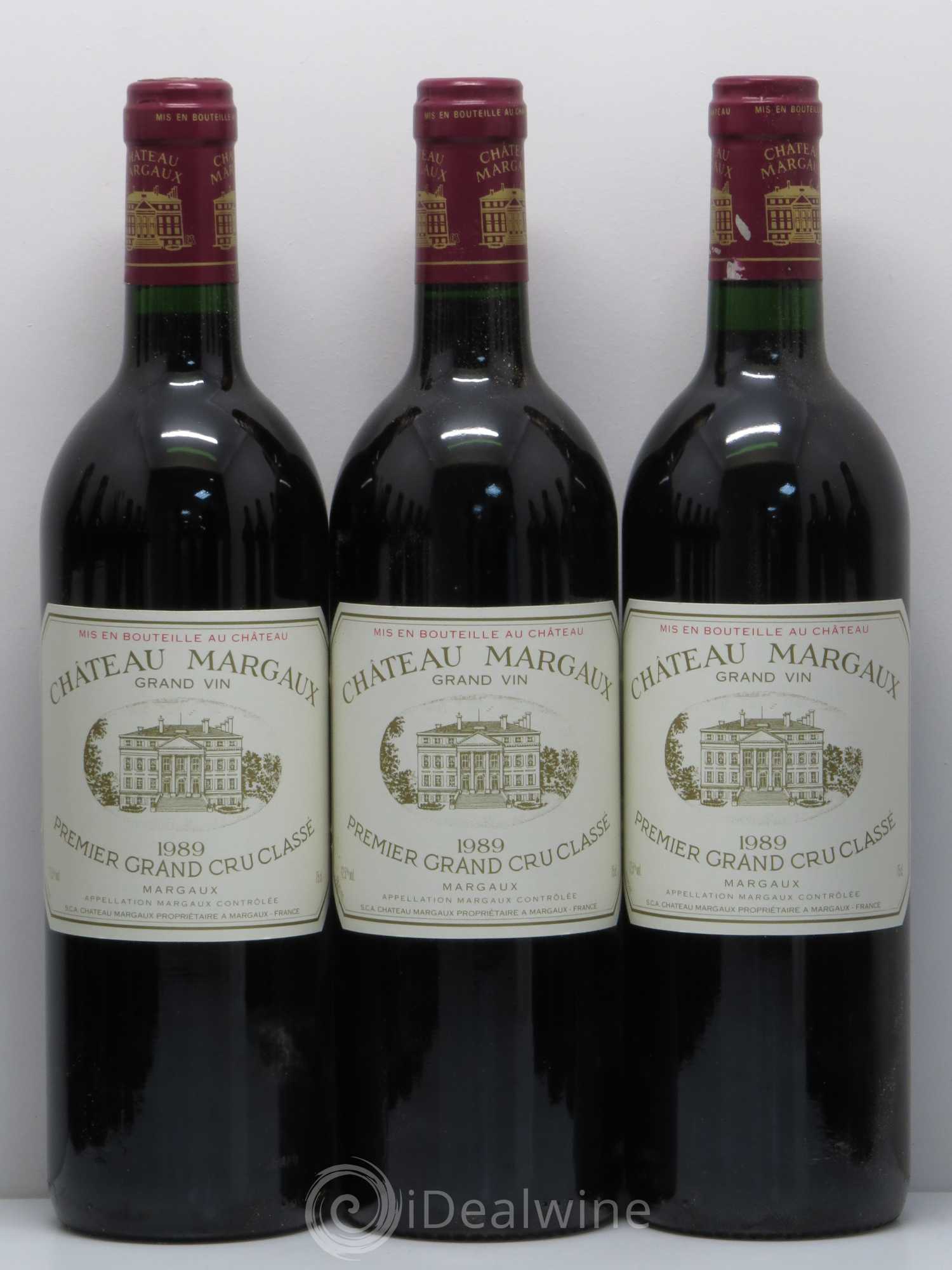 Château Margaux 1er Grand Cru Classé 1989 - Lot de 12 bouteilles - 1