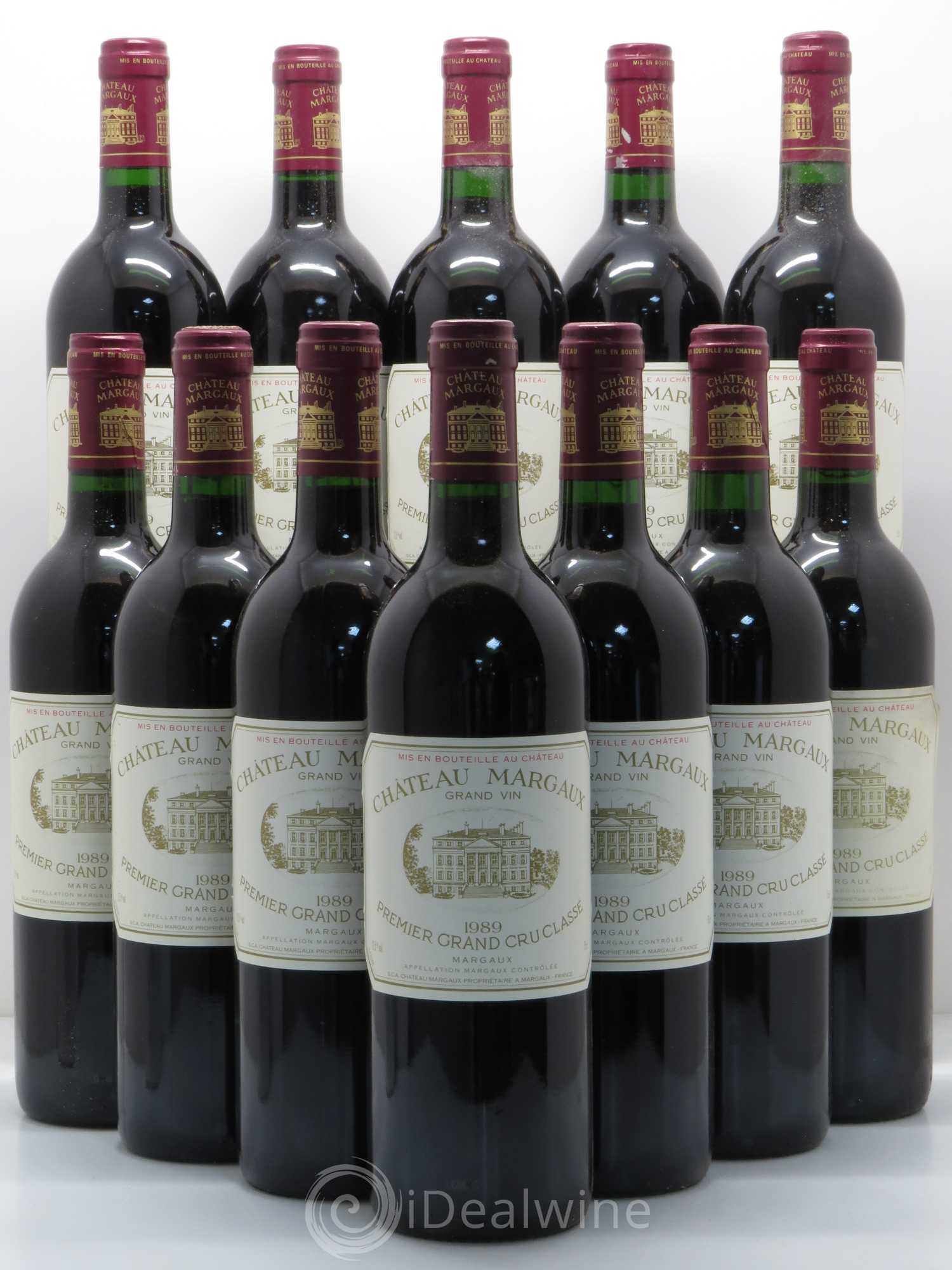 Château Margaux 1er Grand Cru Classé 1989 - Lot de 12 bouteilles - 0