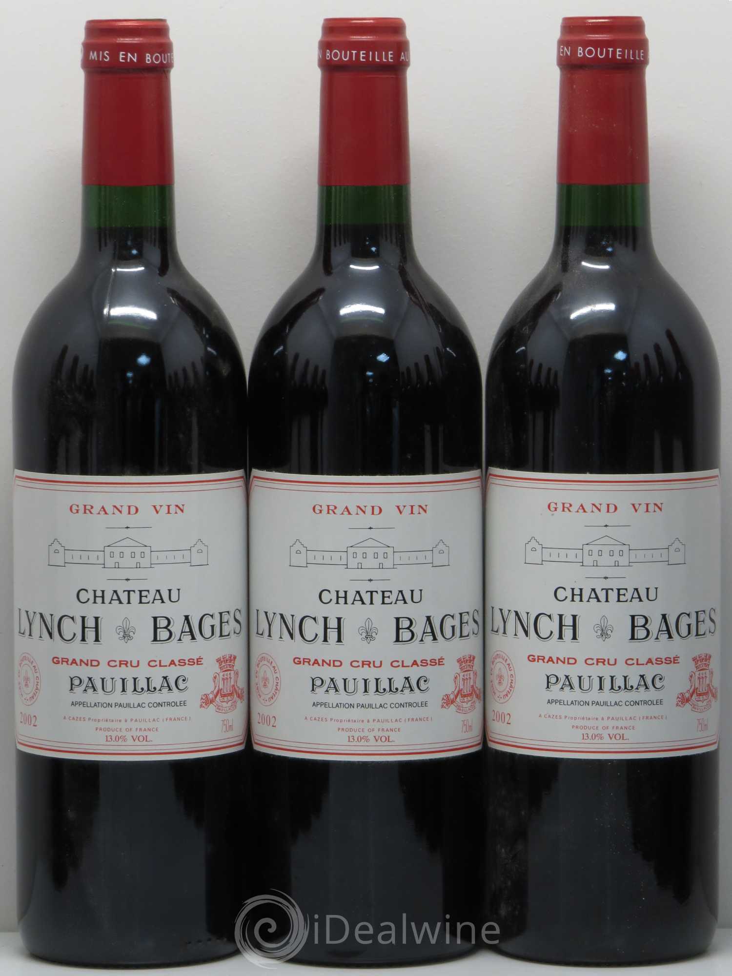 Château Lynch Bages 5ème Grand Cru Classé 2002 - Lot de 12 bouteilles - 1