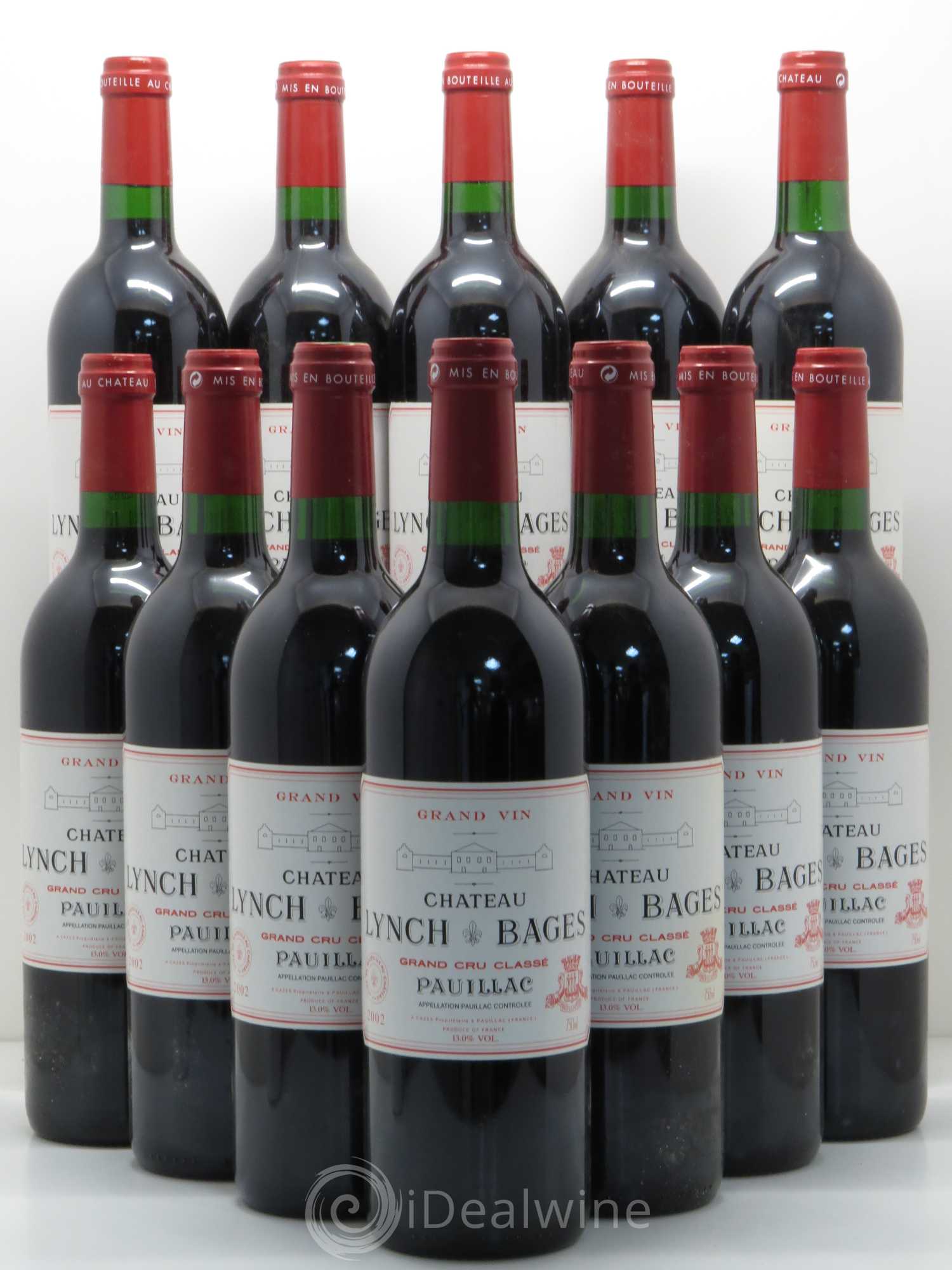 Château Lynch Bages 5ème Grand Cru Classé 2002 - Lot de 12 bouteilles - 0