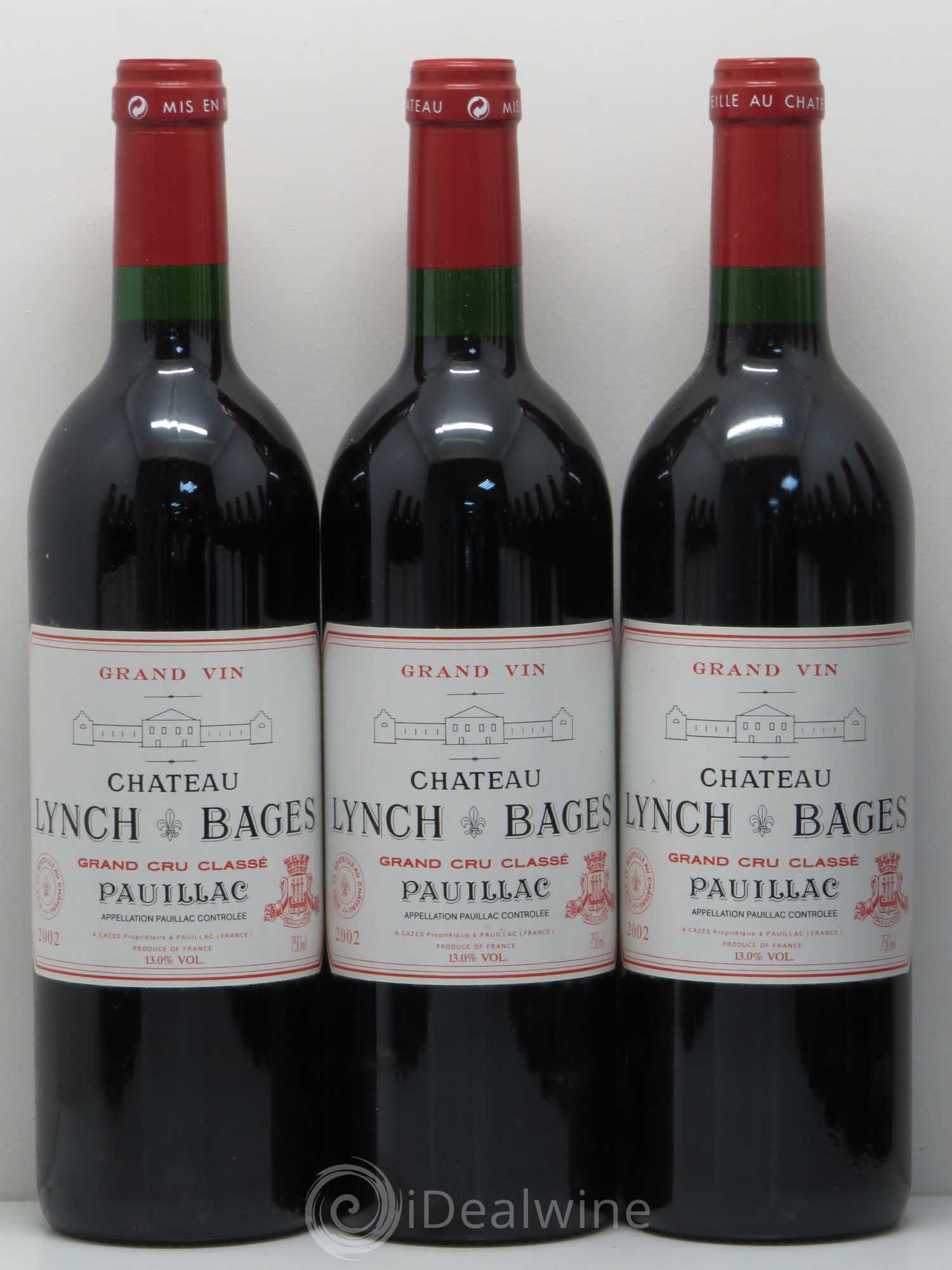 Château Lynch Bages 5ème Grand Cru Classé 2002 - Lot de 12 bouteilles - 1