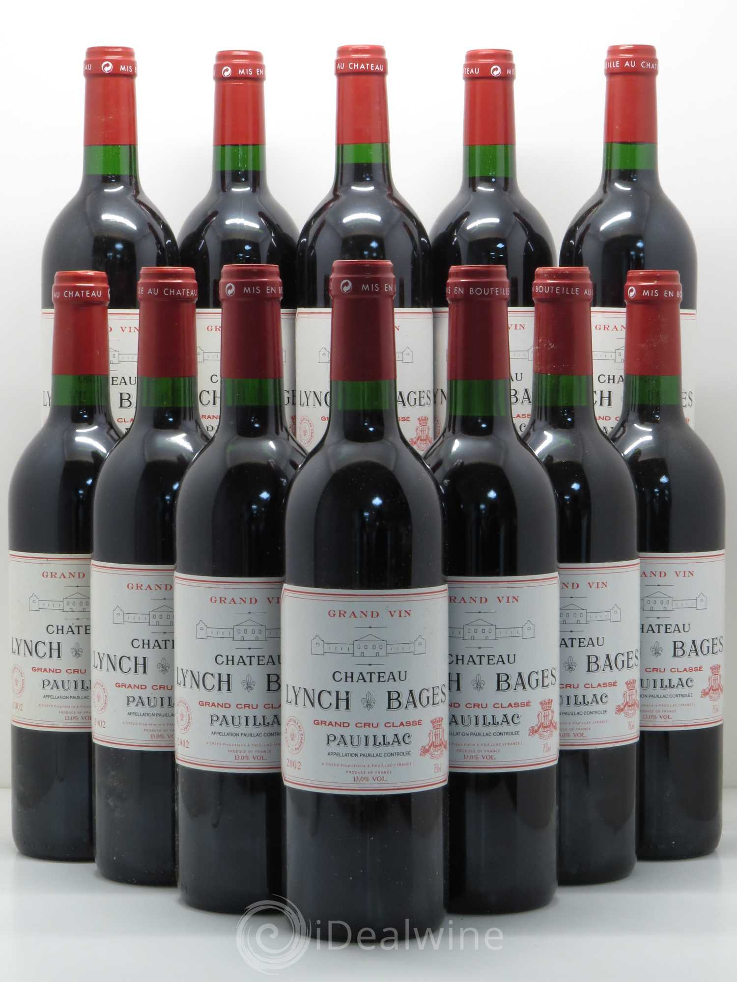 Château Lynch Bages 5ème Grand Cru Classé 2002 - Lot de 12 bouteilles - 0