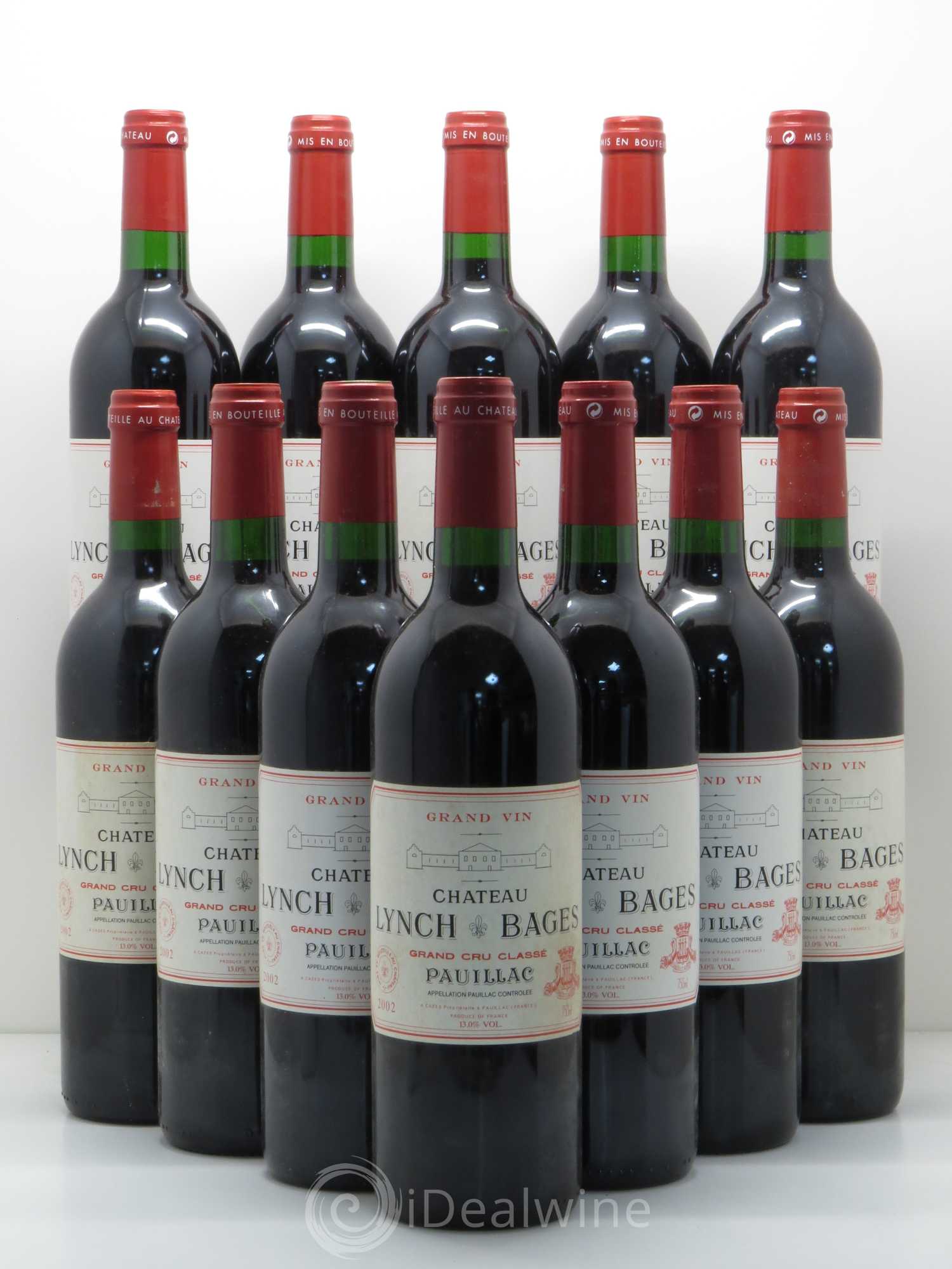 Château Lynch Bages 5ème Grand Cru Classé 2002 - Lot de 12 bouteilles - 0